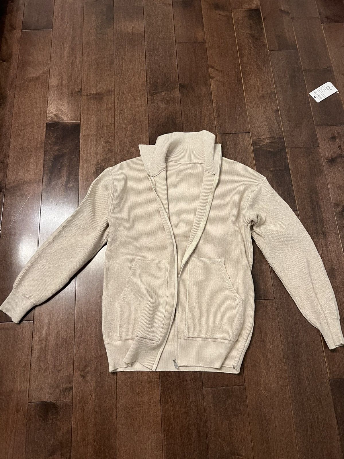 Uniqlo Beige cardigan zip up with pockets Size US S / EU 44-46 / 1 - 7 Thumbnail
