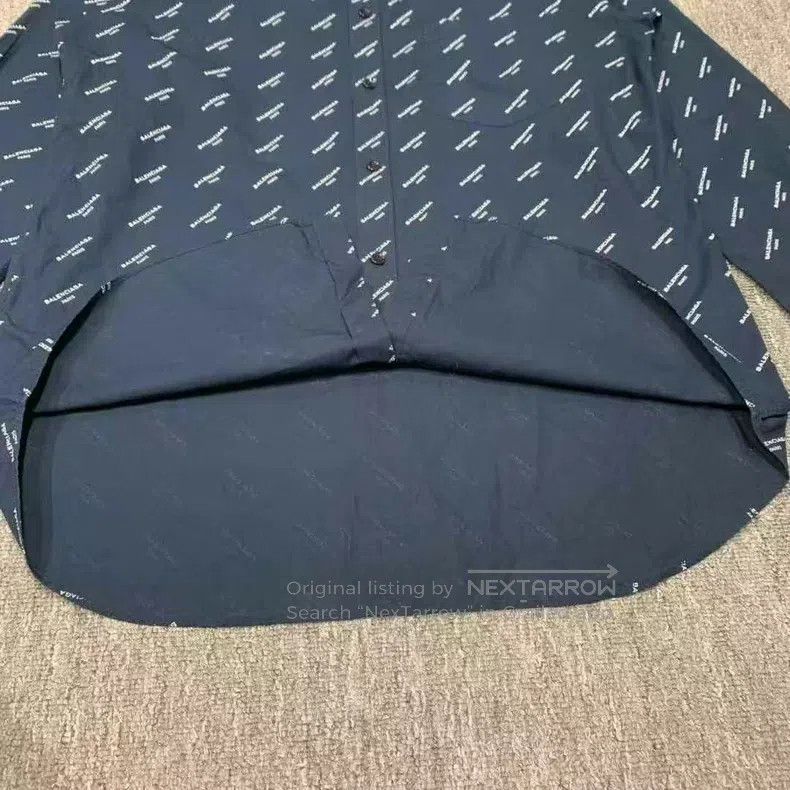 Balenciaga Balenciaga All-Over Slogan Shirt Jacket Size XS / US 0-2 / IT 36-38 - 4 Thumbnail