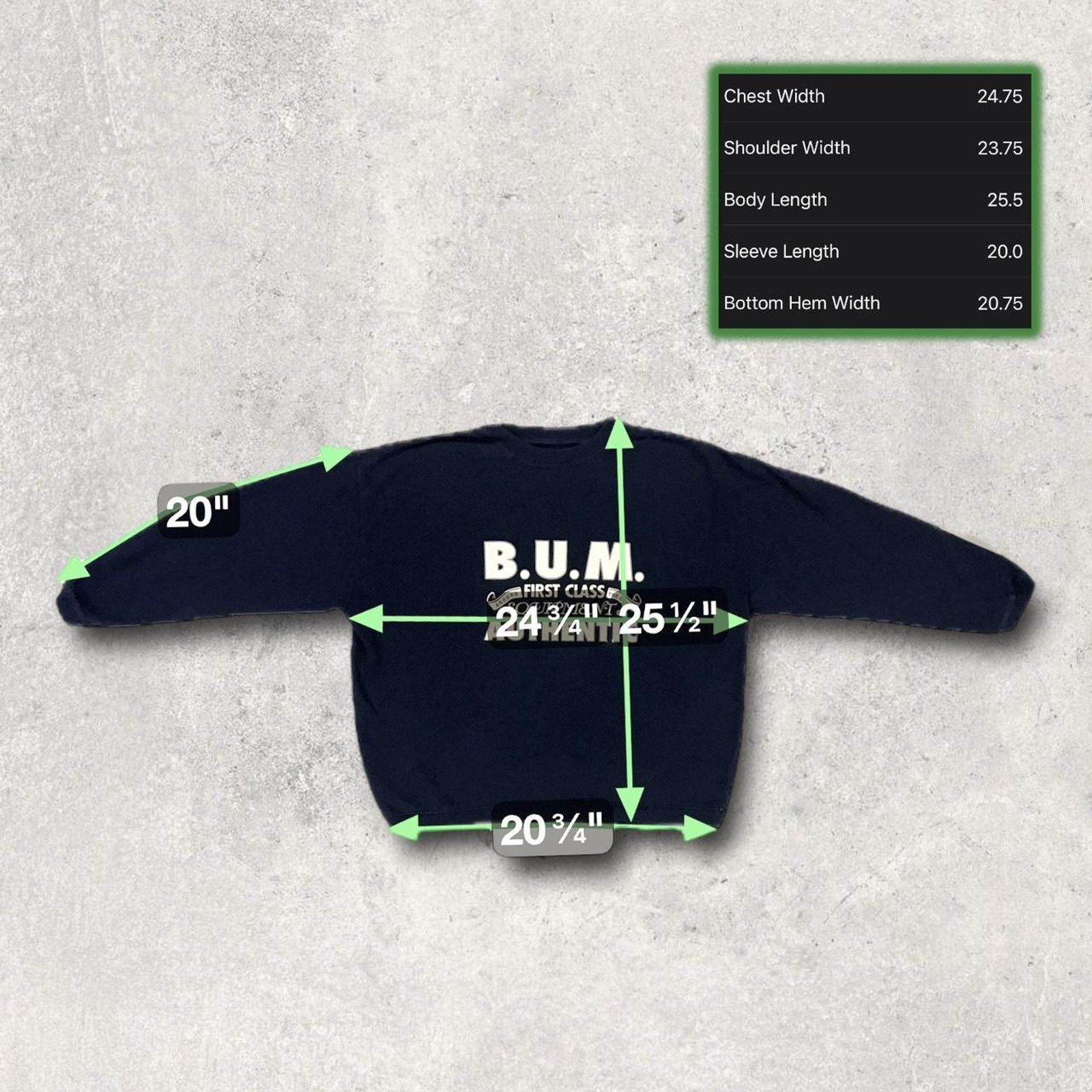 B.U.M Equipment B.U.M. Equipment (Vintage) Navy Blue Crewneck Sweatshirt Size US M / EU 48-50 / 2 - 5 Thumbnail