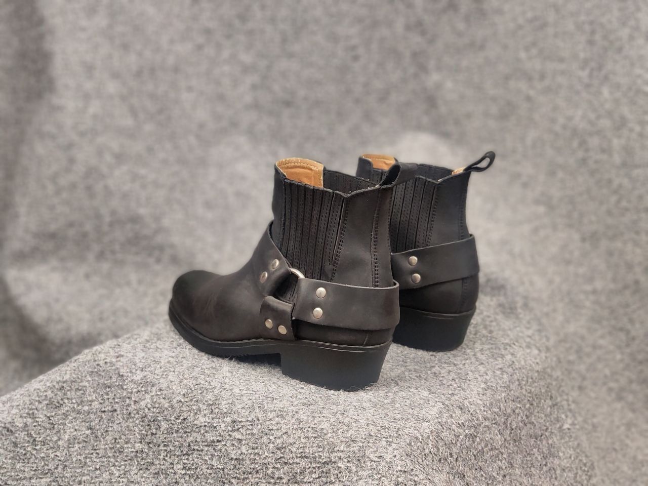 Vintage Kochmann Spain Design Western Ankle Leather Vintage Boots Size US 7 / IT 37 - 6 Thumbnail