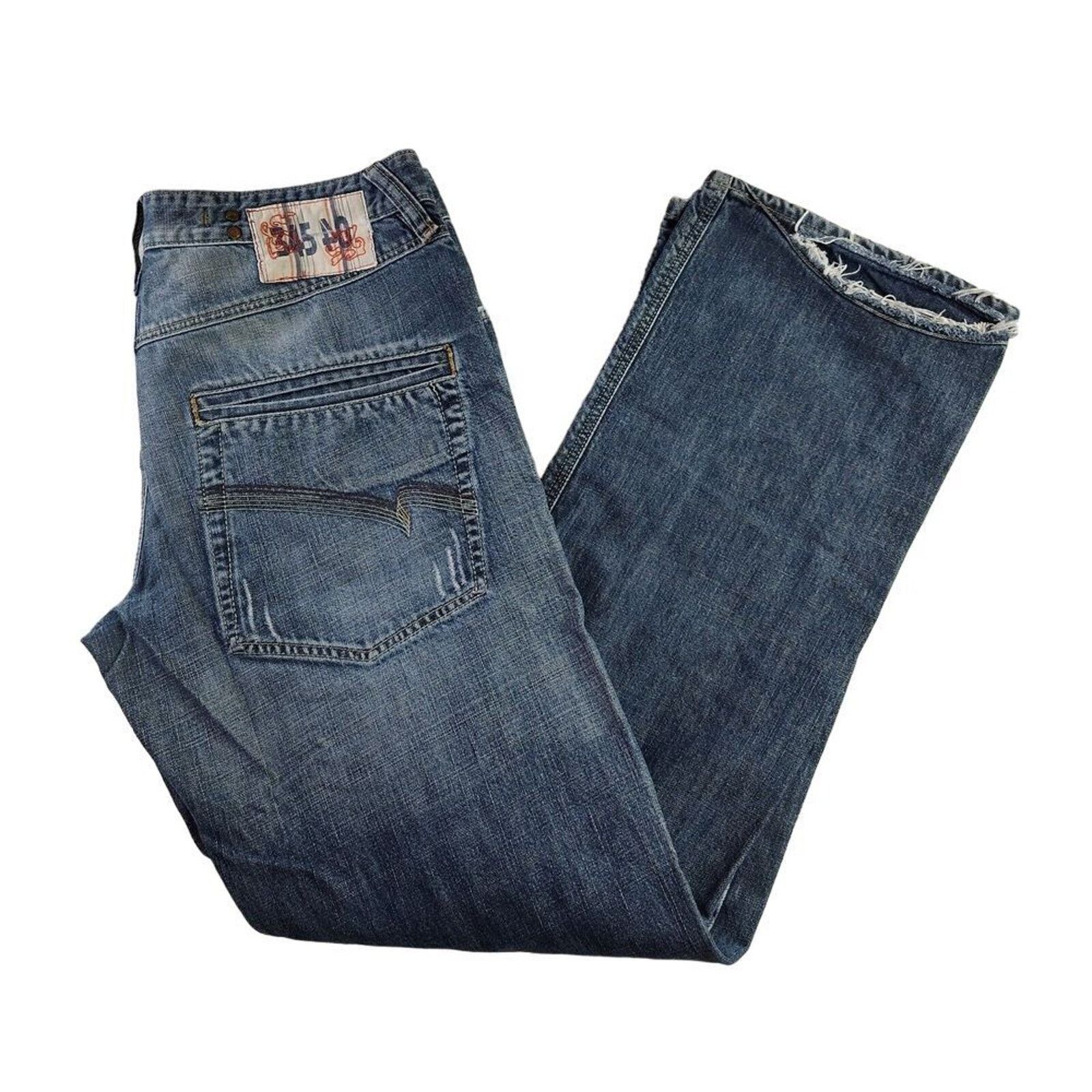 Zara Zara Mens Distressed Jeans Grunge 36x32 Denim Jeans 345 40 Size US 36 / EU 52 - 2 Thumbnail