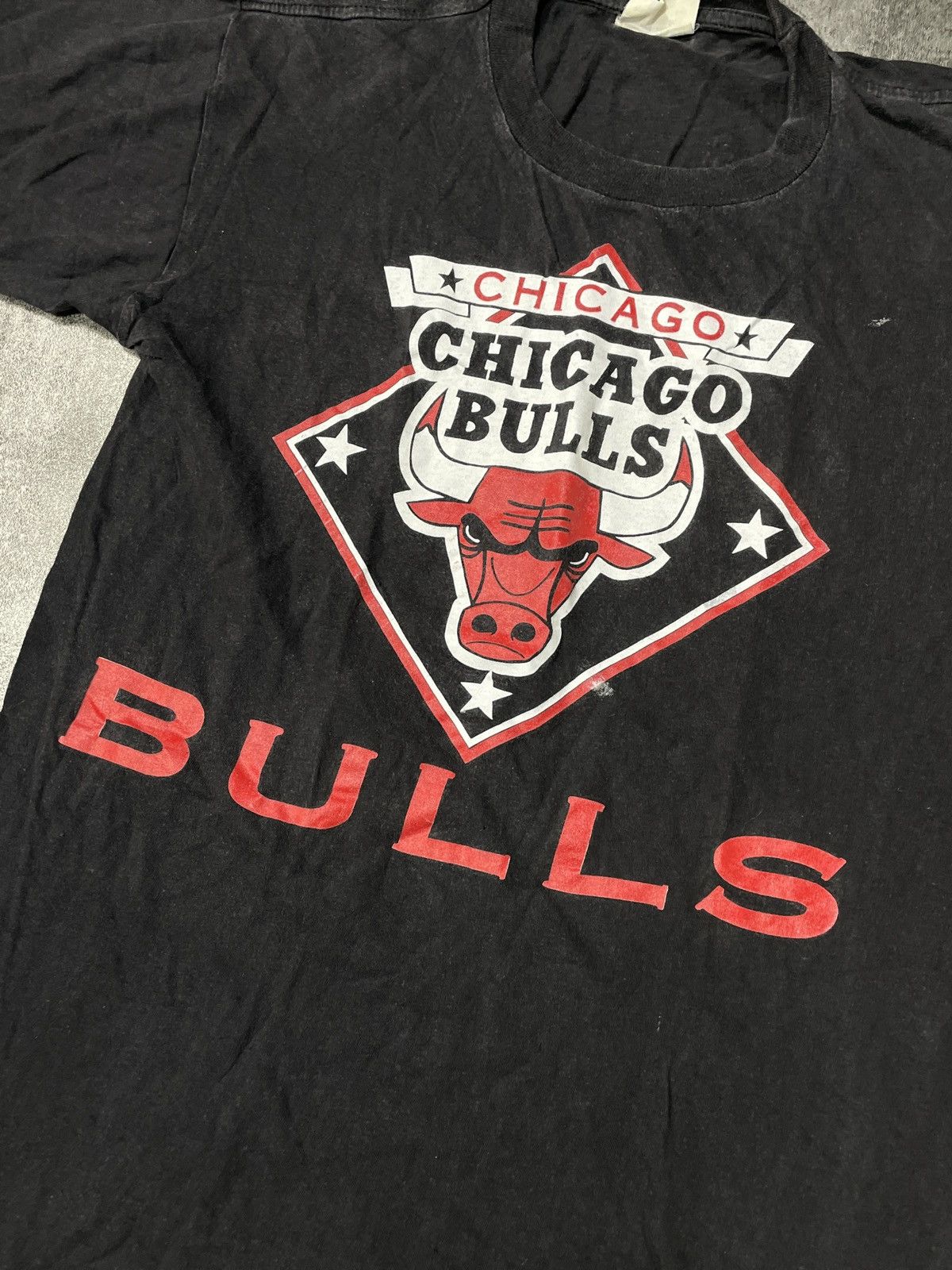 NBA RARE🔥Chicago Bulls Vintage 90s Tee Rare Blank Distressed Size US S / EU 44-46 / 1 - 3 Thumbnail