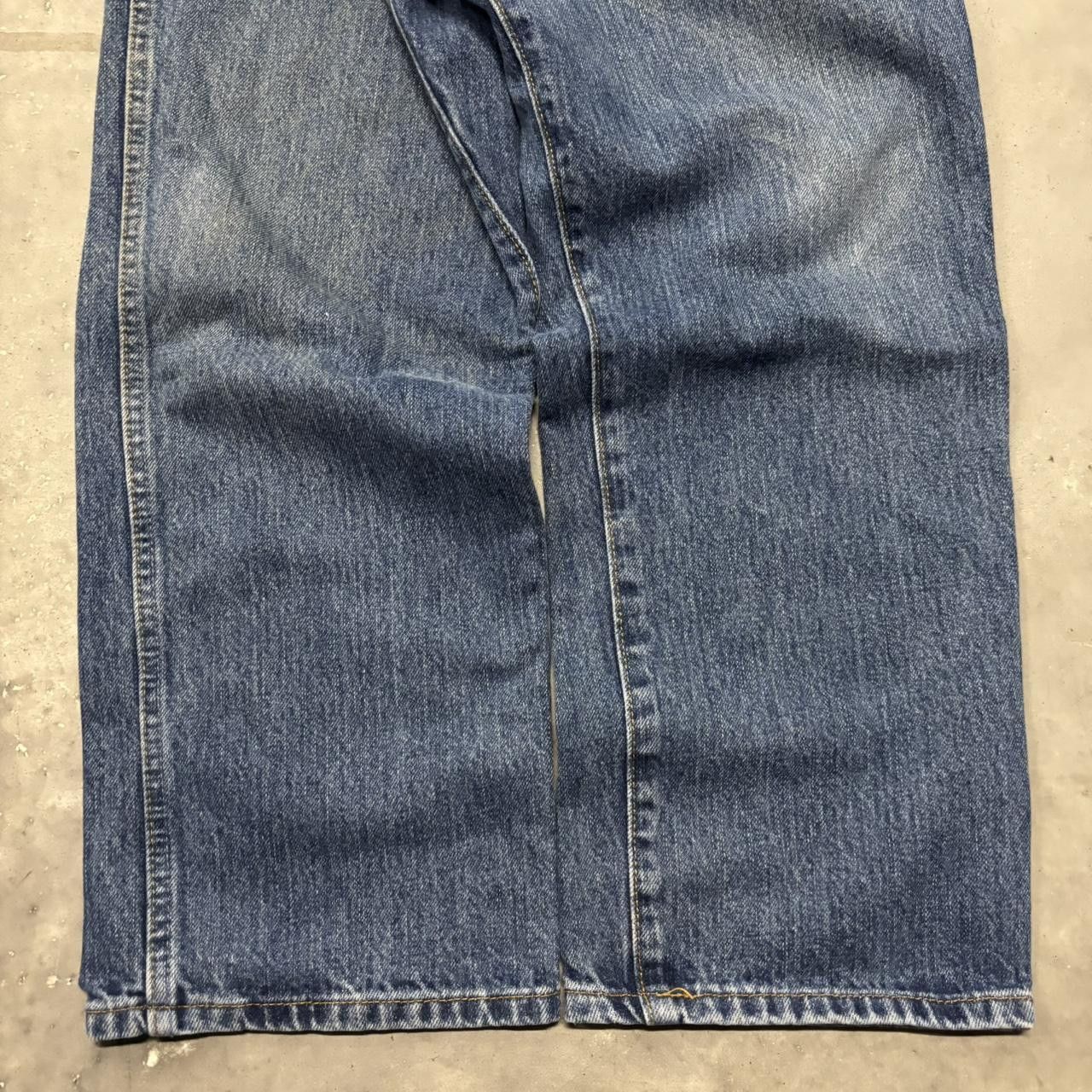 Japanese Brand × Vintage Crazy Vintage Y2K/2000s Grunge Dark Wash Essential Denim Jeans! Size US 36 / EU 52 - 6 Thumbnail