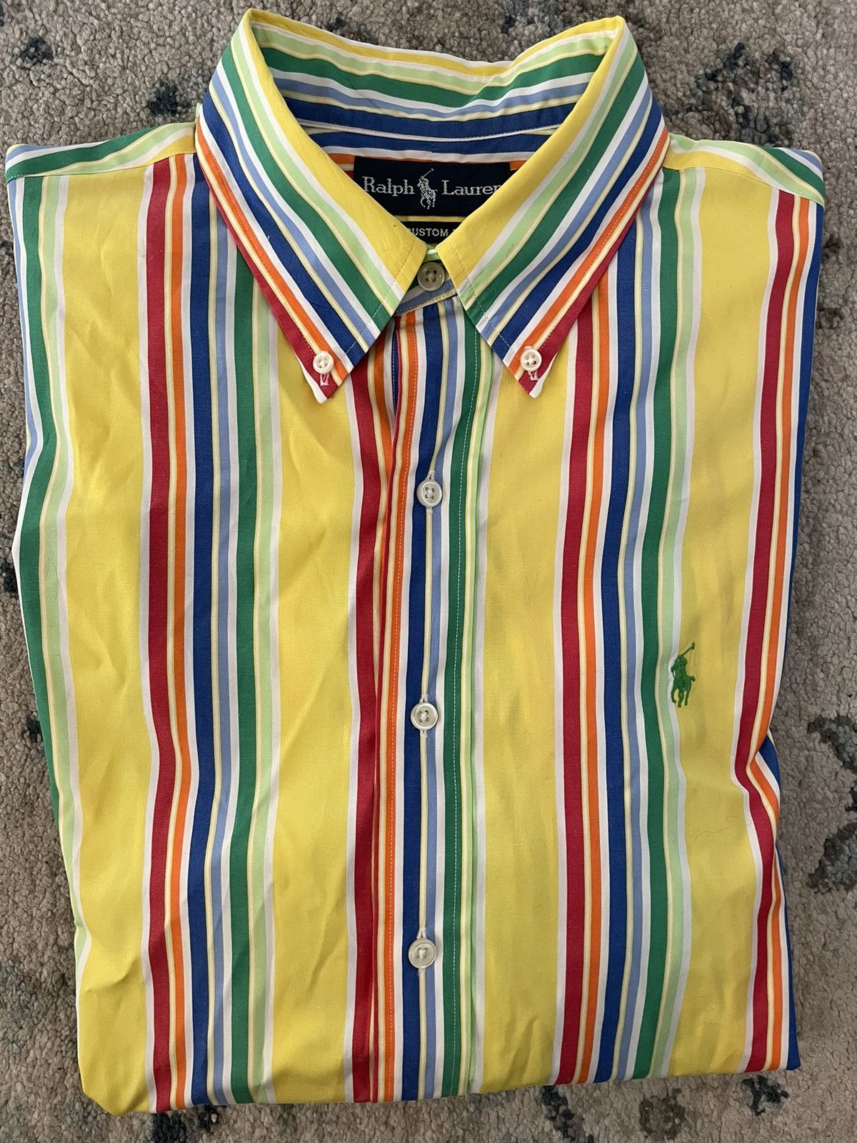 Polo Ralph Lauren × Vintage Bold Stripe Button Down Sport Shirt Size US L / EU 52-54 / 3 - 1 Thumbnail