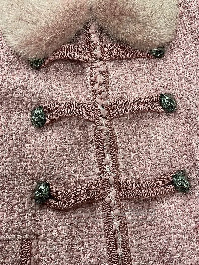 Gucci Gucci Pink tweed coat Size XS / US 0-2 / IT 36-38 - 3 Thumbnail