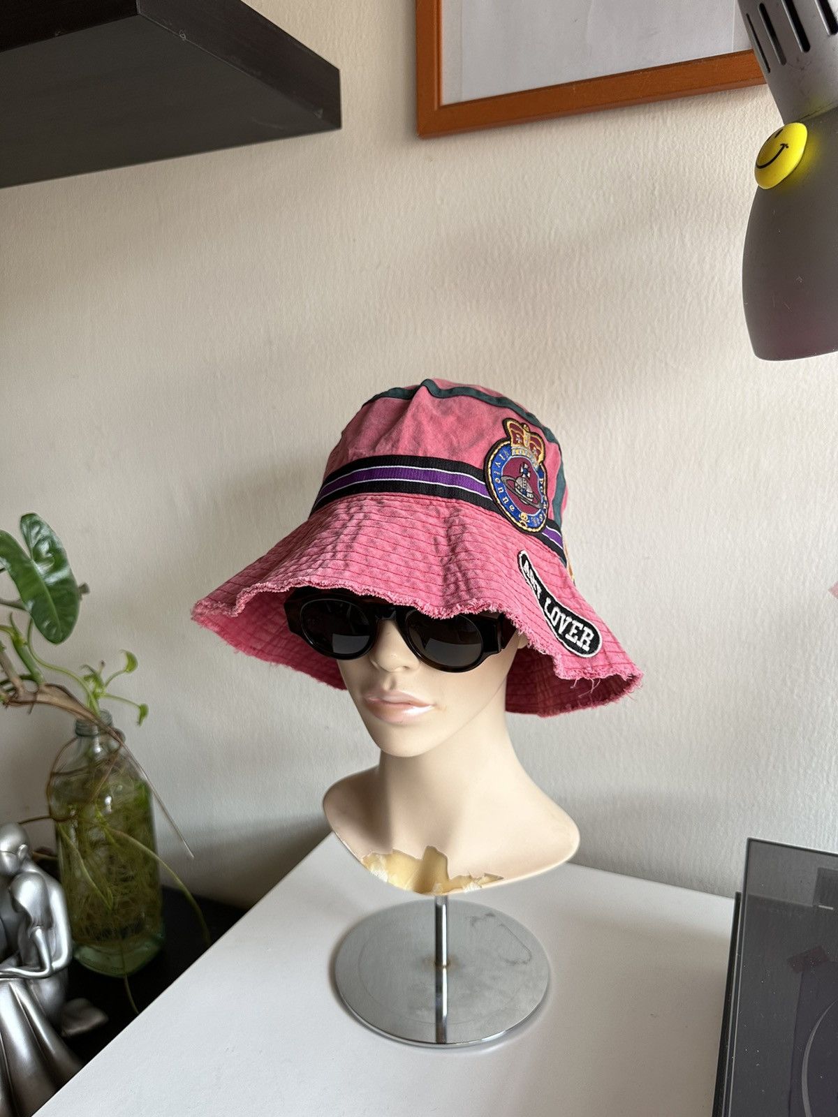 Vivienne Westwood 1990s Vivienne Westwood Patch Logo Bucket Hat Size ONE SIZE - 9 Thumbnail