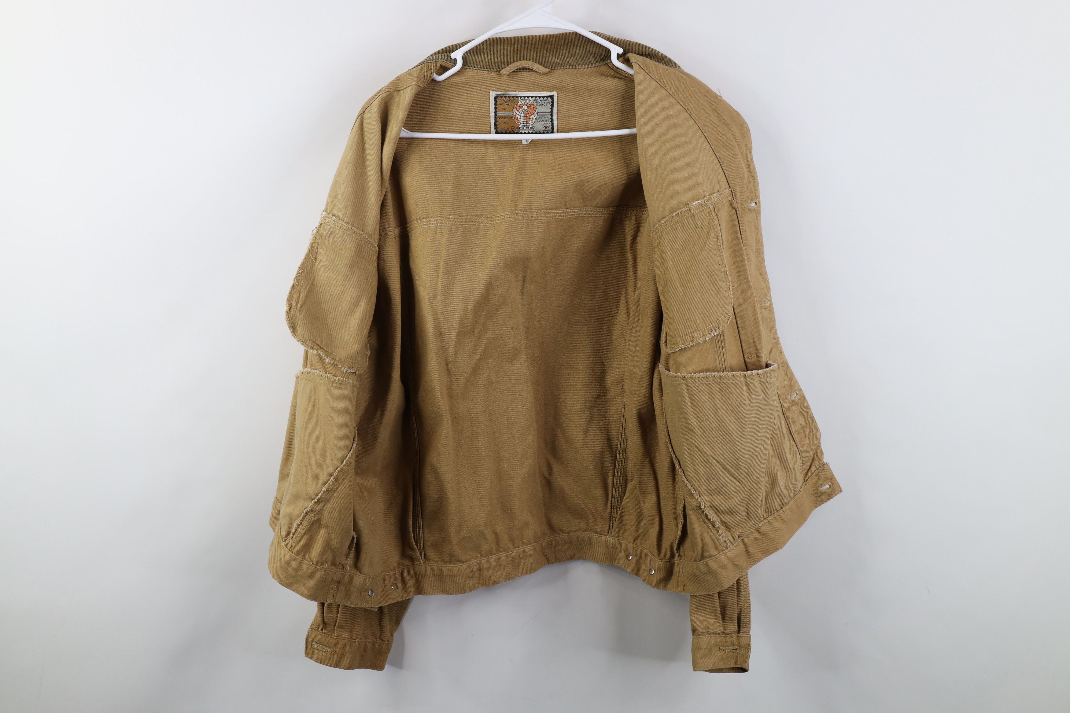 Vintage Vintage 90s Streetwear Dye Corduroy Collar Trucker Jacket Size US L / EU 52-54 / 3 - 11 Thumbnail