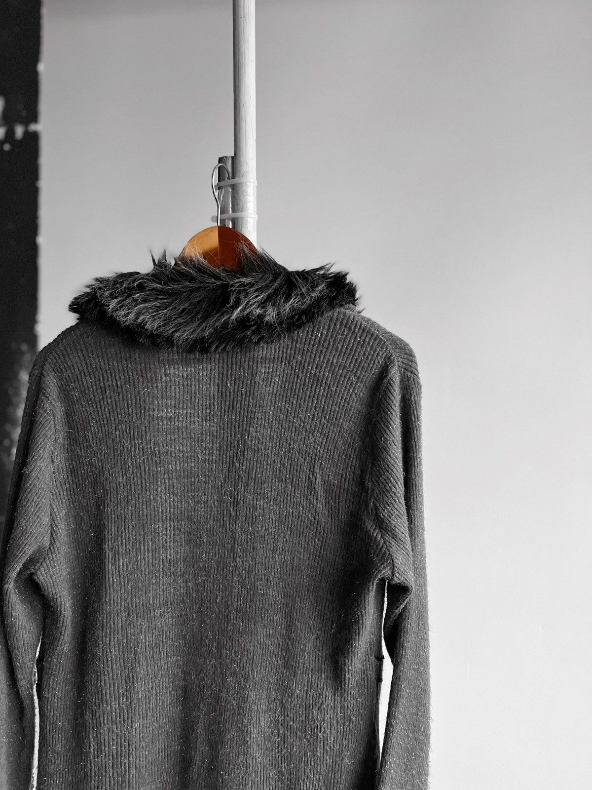 Sandro × Vintage Sandro Paris Womens Archive Vintage Gray LS Cardigan Dress Size S / US 4 / IT 40 - 7 Thumbnail