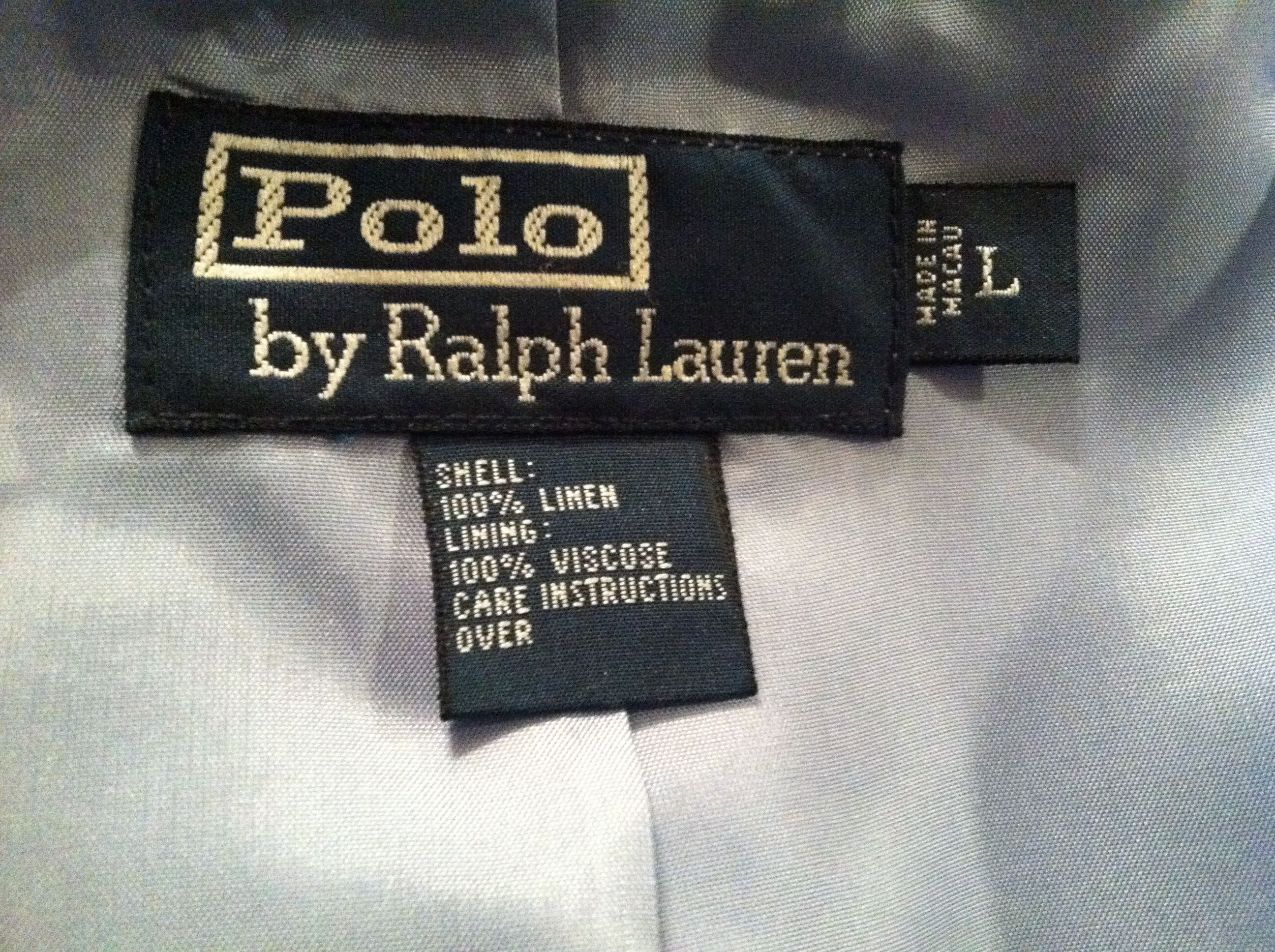 Polo Ralph Lauren POLO RALPH LAUREN MENS SPORT COAT JACKET BLAZER SIZE: L Size US L / EU 52-54 / 3 - 9 Thumbnail