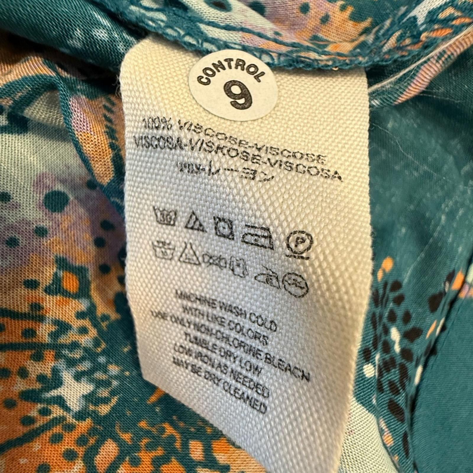 Other Free People teal floral boho top dolman long sleeve SZ XS Size XS / US 0-2 / IT 36-38 - 8 Thumbnail
