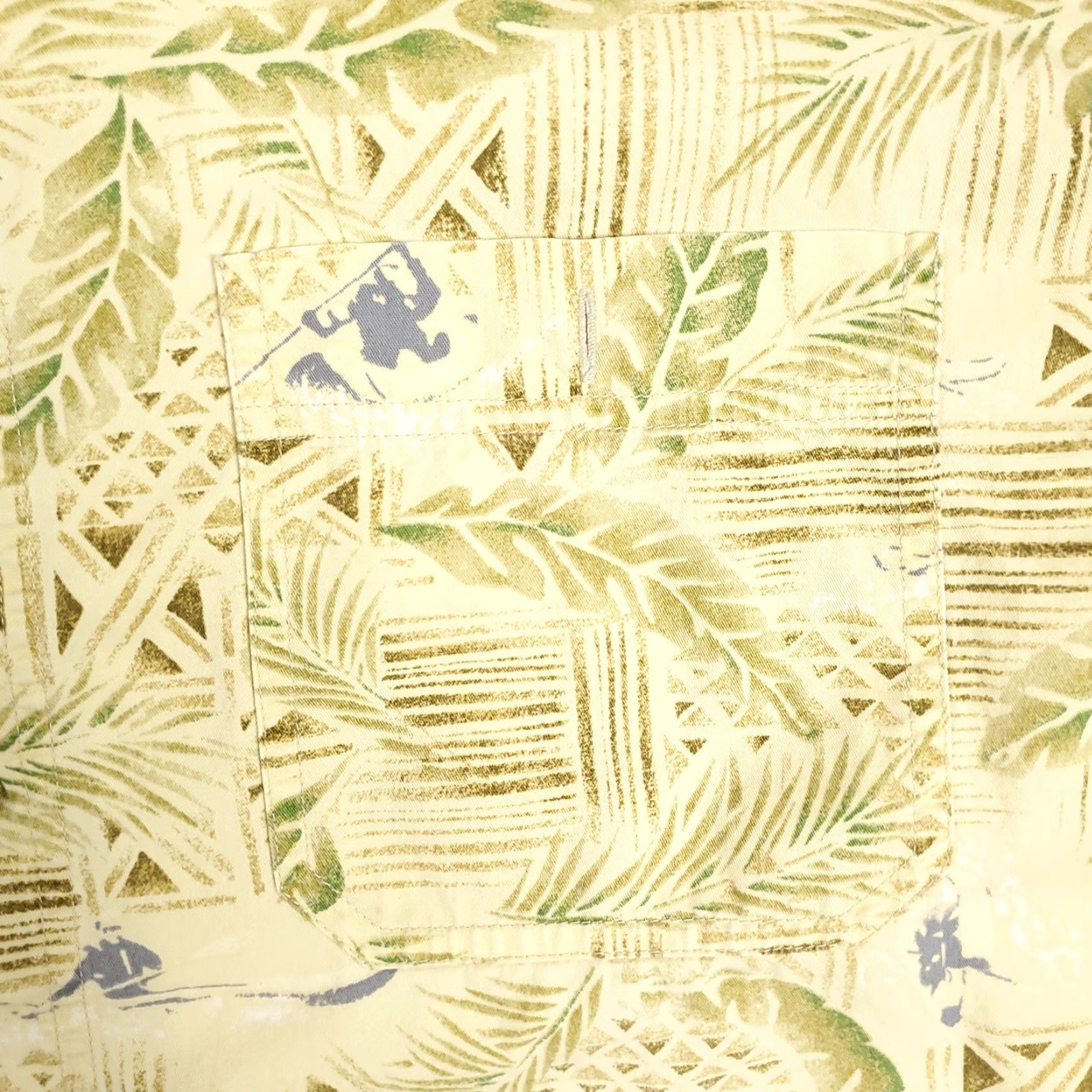 Vintage Woolrich Shirt Men's Floral Button-Up Short Sleeve Yellow Size Large - 90s Vintage Inspired? (But must not add new details) Size US L / EU 52-54 / 3 - 2 Thumbnail