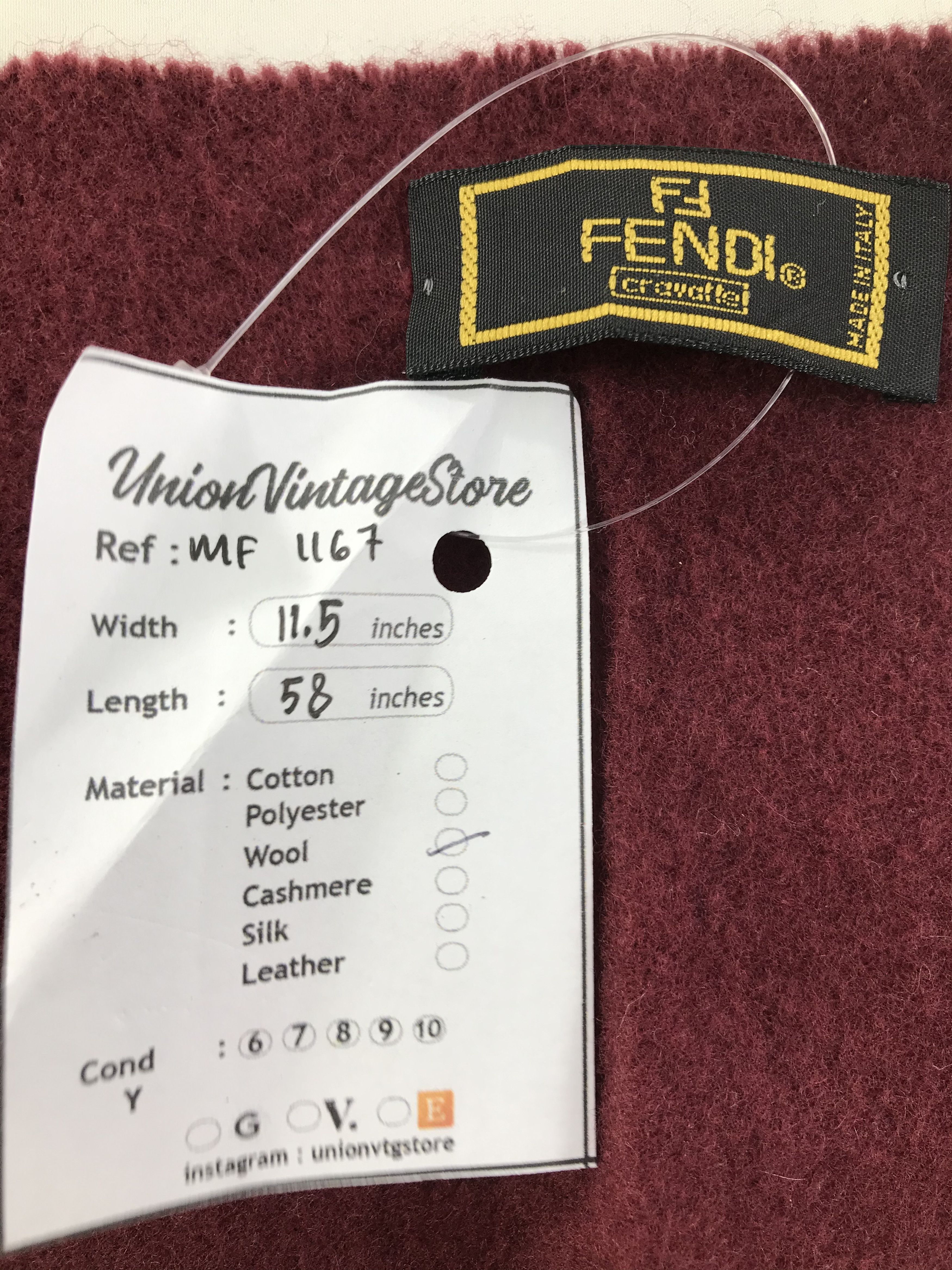 Fendi Vintage Fendi Scarf/Muffler/Neckwear MF1167 Size ONE SIZE - 5 Thumbnail