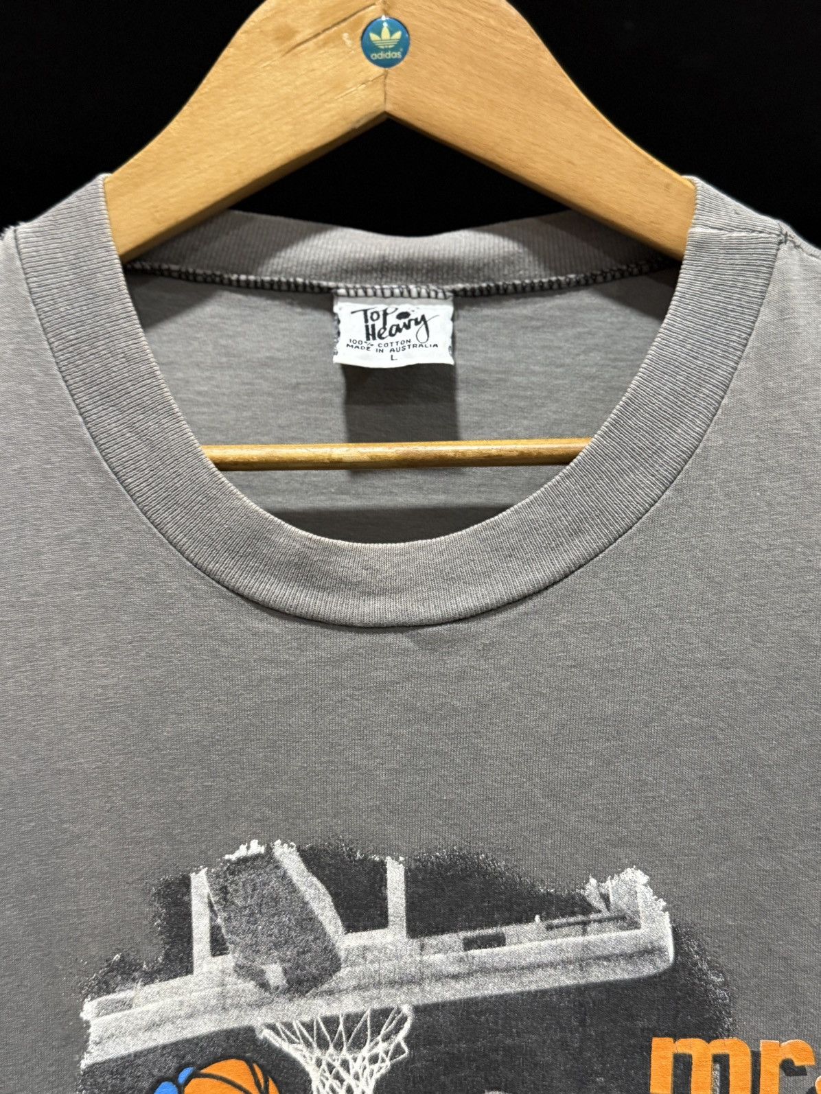 NBA × Vintage Vintage 90s NBA Mr. Tall By Top Heavy Faded Tee Size US L / EU 52-54 / 3 - 5 Thumbnail