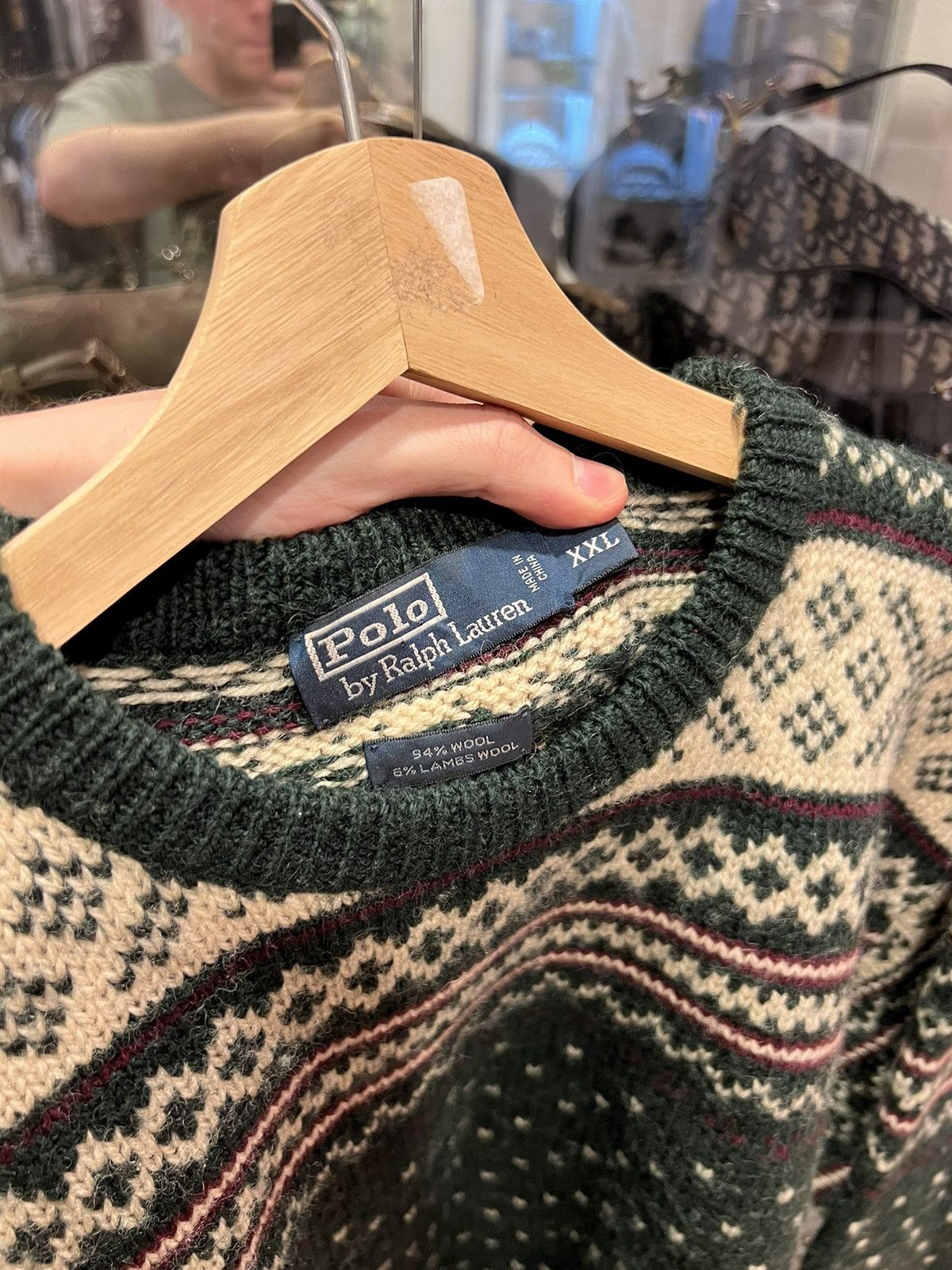 Polo Ralph Lauren Polo Ralph Lauren Patterned wool sweater Size US XXL / EU 58 / 5 - 3 Thumbnail