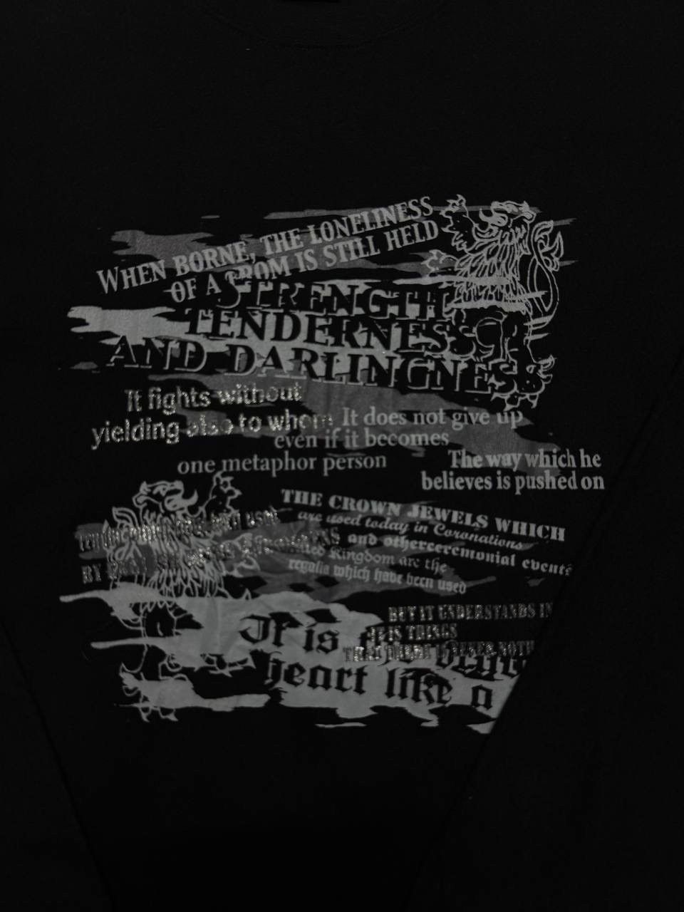 Seditionaries Vintage Leku Punk Tshirt Strength Tenderness And Darlingness Size US M / EU 48-50 / 2 - 3 Thumbnail