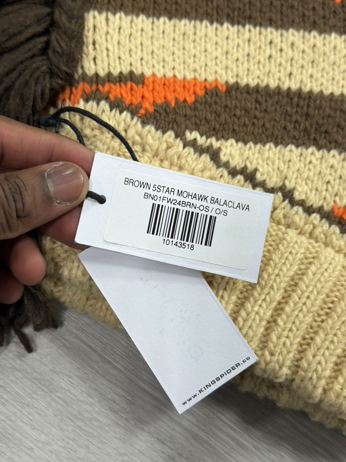 Sp5der Sp5der 5Star Mohawk Balaclava – Brown Size ONE SIZE - 4 Thumbnail