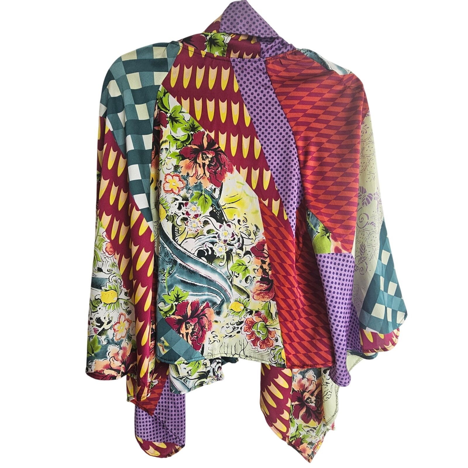 Alberto Vintage Alberto Makali Crop Kimono M Artsy Whimsical Boho Size M / US 6-8 / IT 42-44 - 8 Thumbnail