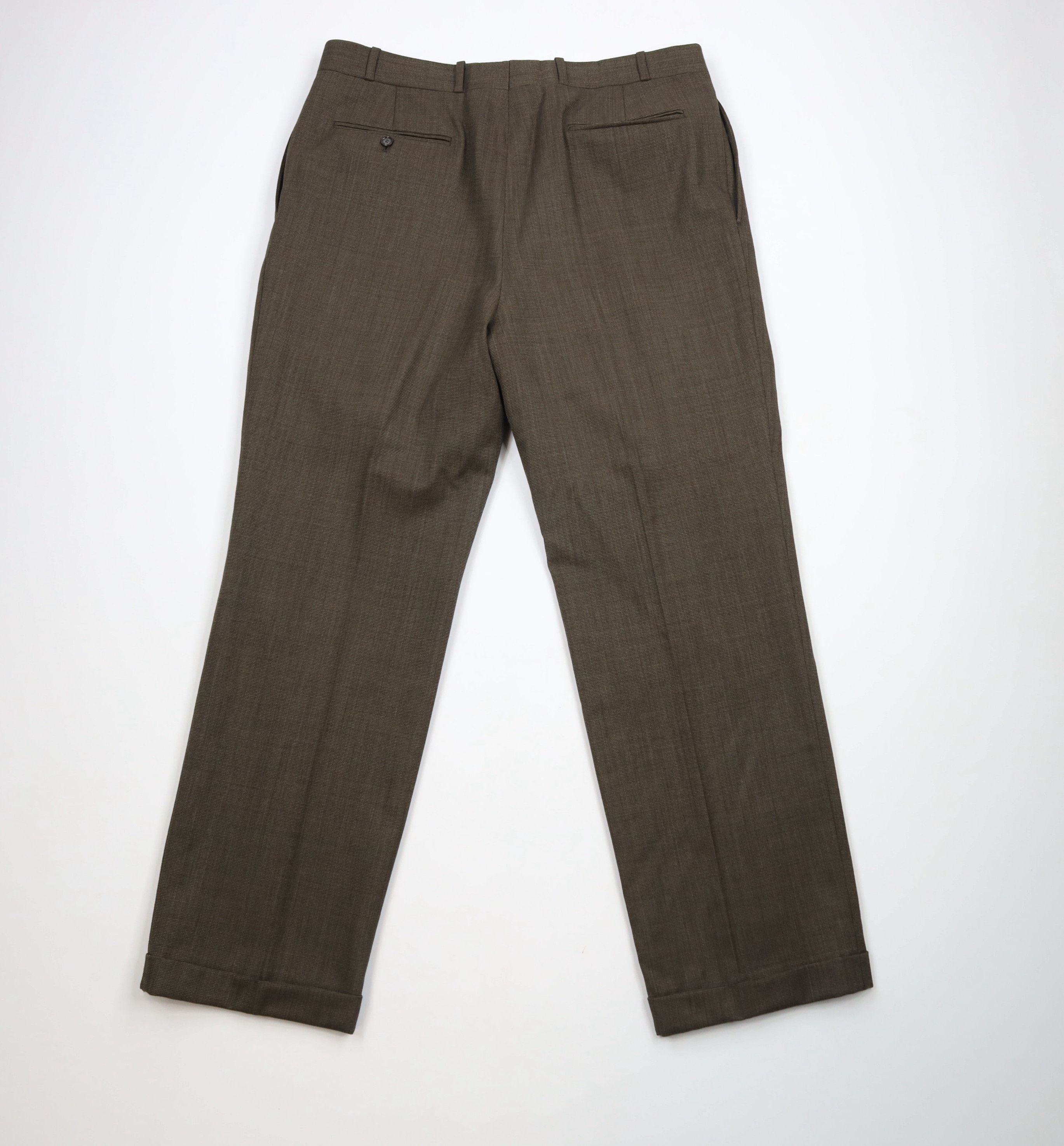 Vintage Vintage 90s Streetwear Cuffed Wide Leg Chino Pants Brown Size US 38 / EU 54 - 9 Thumbnail