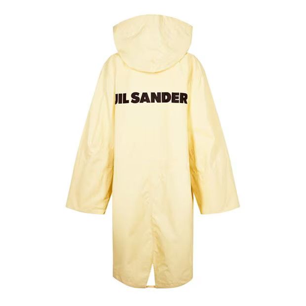 Jil Sander o1g2r1mq1024 Hooded Logo Parka in Yellow Size XXS / US 00 / IT 34 - 2 Thumbnail