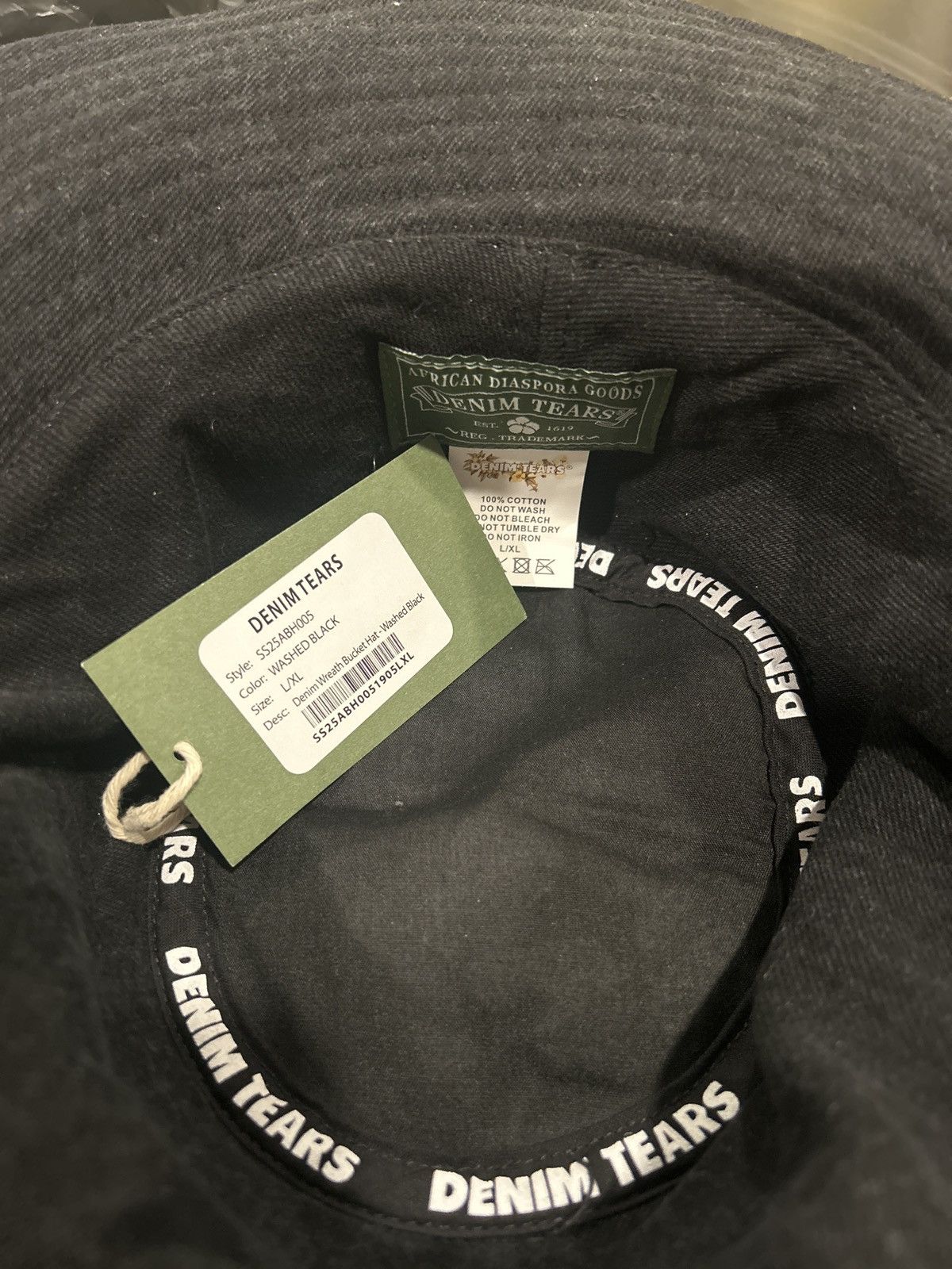 DENIM TEARS B&W Denim Tears Bucket Hat Size 36 - 4 Thumbnail