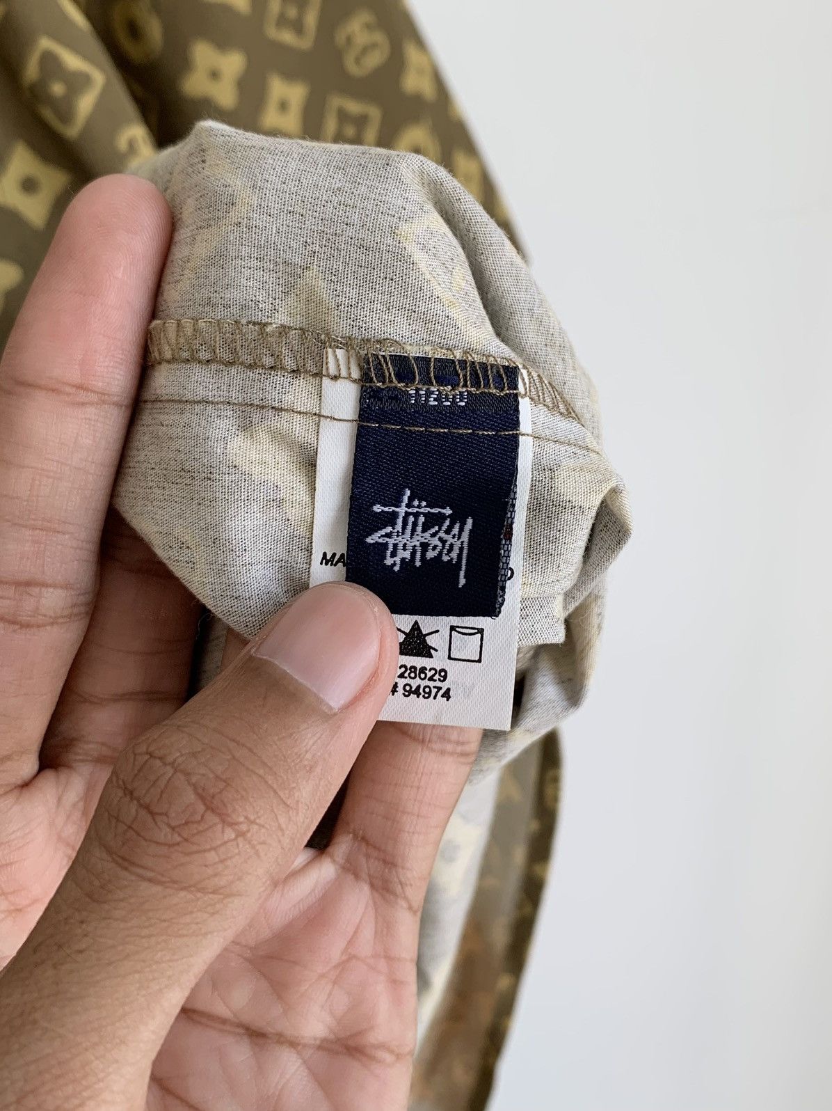 Stussy Vintage Stussy "Monogram" Button Ups Shirt Size US XL / EU 56 / 4 - 6 Thumbnail
