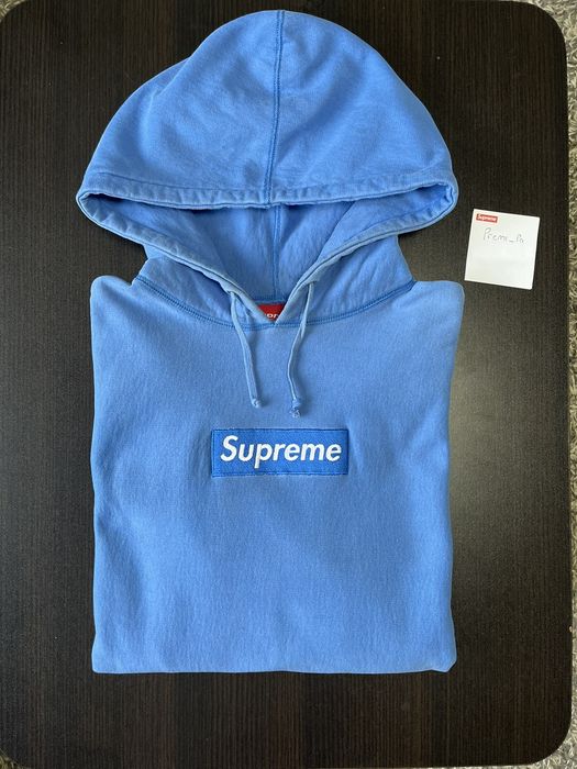 Sky blue supreme hoodie hot sale