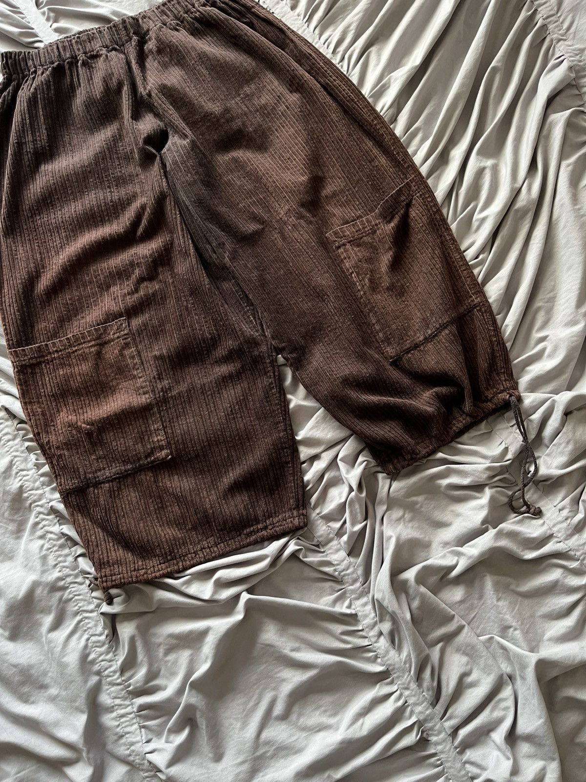 Japanese Brand Velvet Baggy Shorts Vintage Heavyweight Streetwear Japan Y2K Size US 38 / EU 54 - 5 Thumbnail