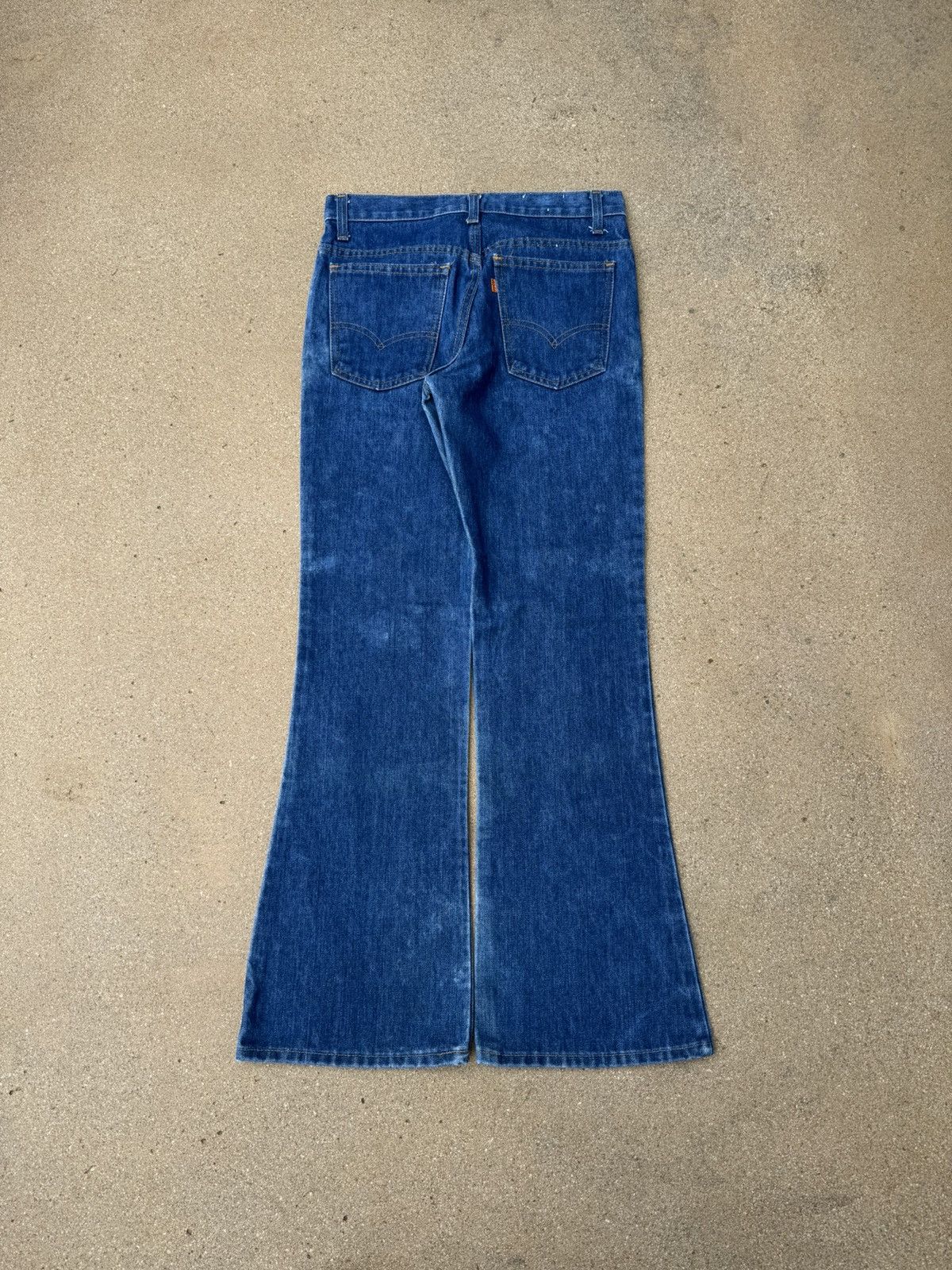 Levi's × Vintage Vtg 70’s Levi’s 646 Orange Tab Bellbottom Flare Jeans 29x30 Size US 29 - 2 Thumbnail