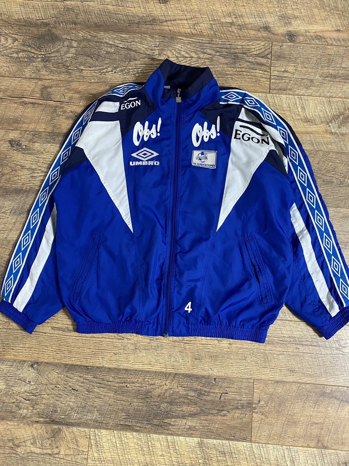 Umbro Vintage Umbro FK Haugesund Football Jacket XL Paal Wilson Size US XL / EU 56 / 4 - 1 Thumbnail