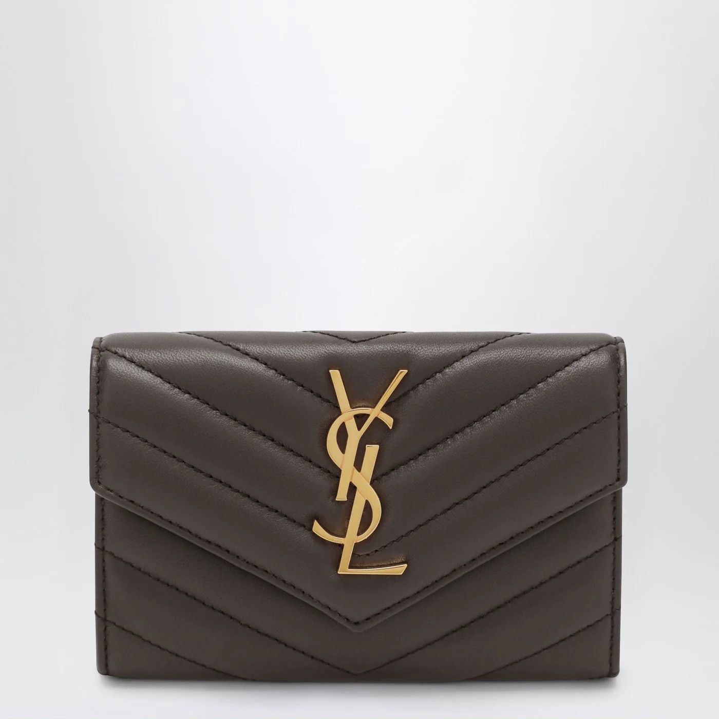Saint Laurent Paris o1d2blof0526 Size: OS / Cassandre Wallet in Brown Size ONE SIZE - 1 Thumbnail
