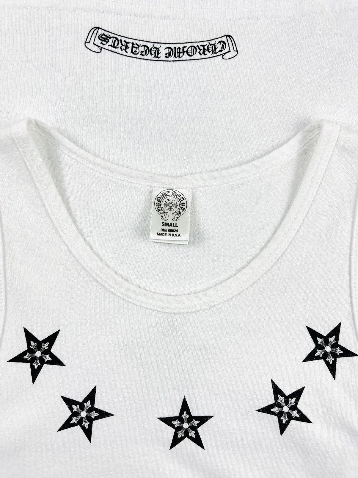 Chrome Hearts Chrome Hearts Made In Hollywood Star Tank Top White Size US S / EU 44-46 / 1 - 5 Thumbnail