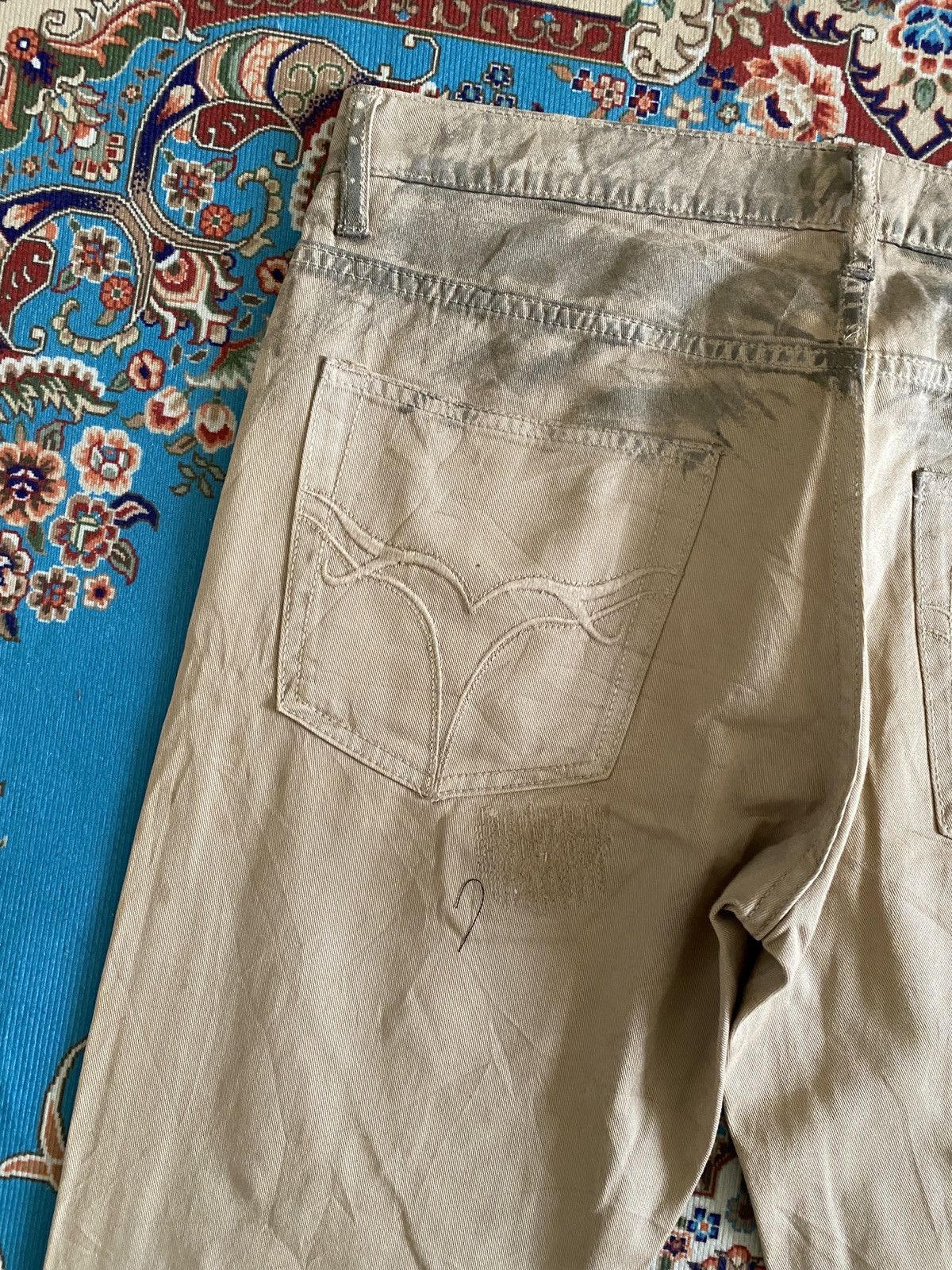 JACKROSE × Japanese Brand Jack Rose Japan Flare Distressed Patchwork Design Pant Size US 33 - 12 Thumbnail
