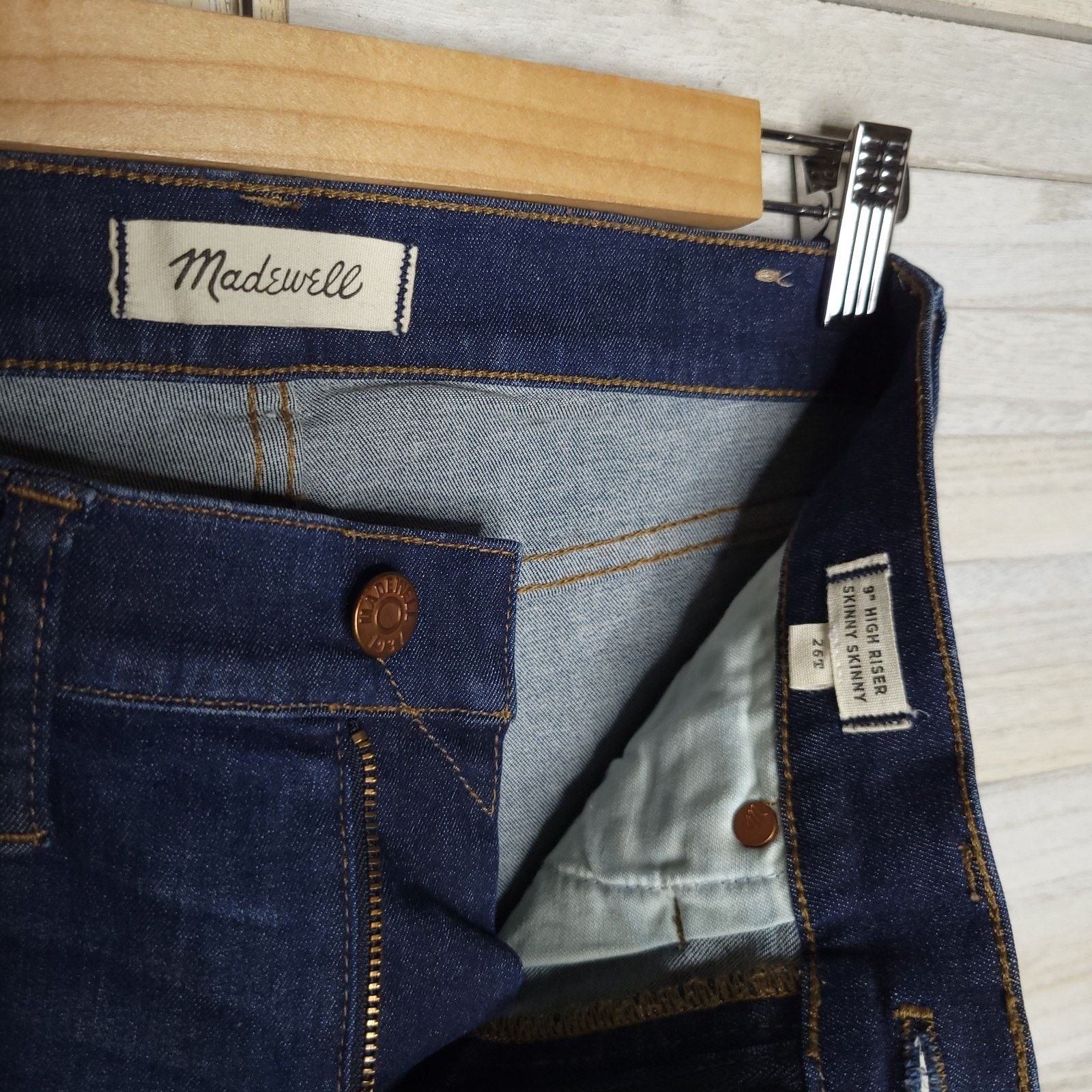 Madewell Madewell 9" High Riser Skinny Skinny Jeans Women's 26T Size 26" / US 2 / IT 38 - 4 Thumbnail