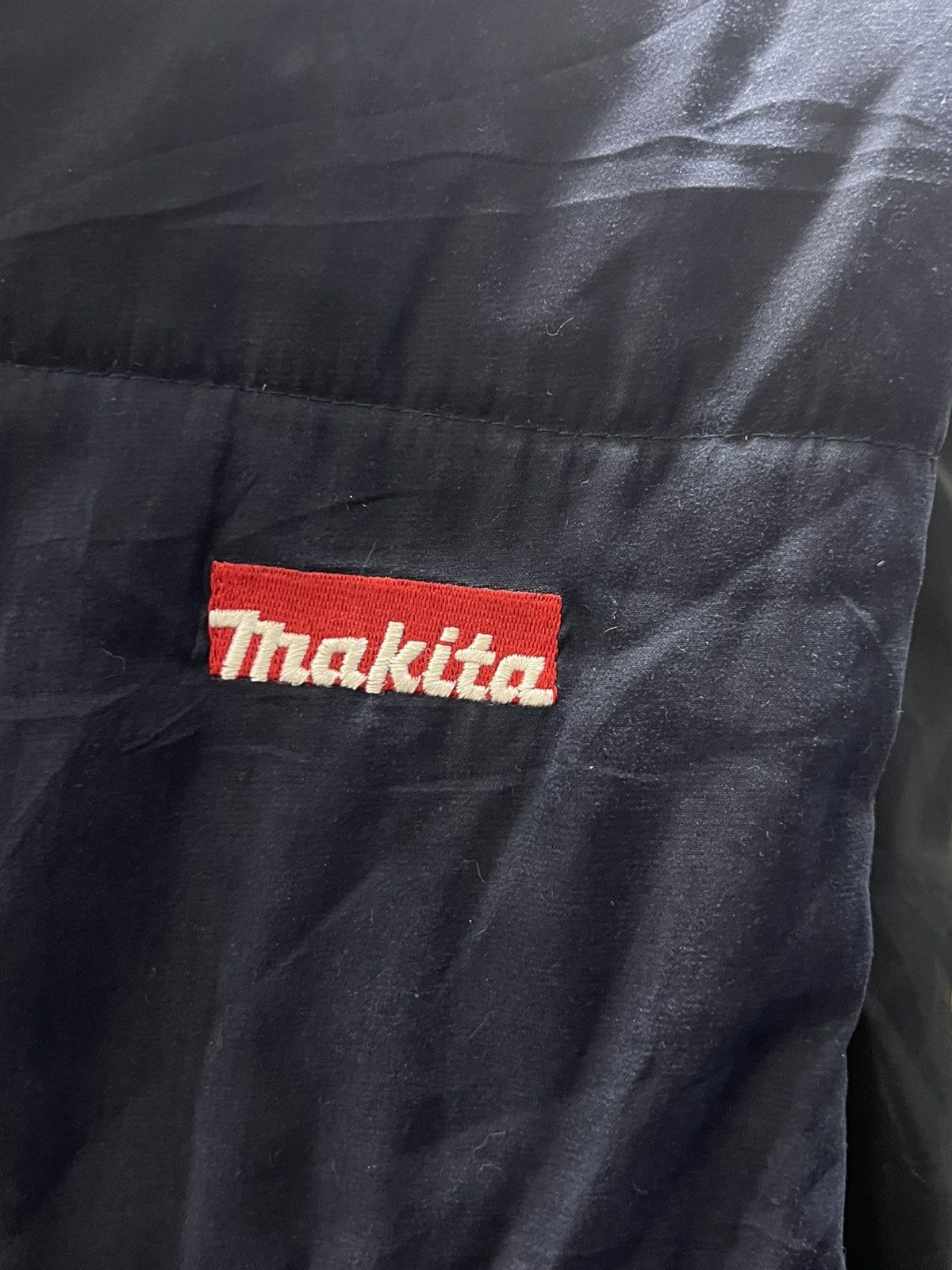 Japanese Brand Makita vintage puffer vest zipper blue black Size US XXL / EU 58 / 5 - 4 Thumbnail
