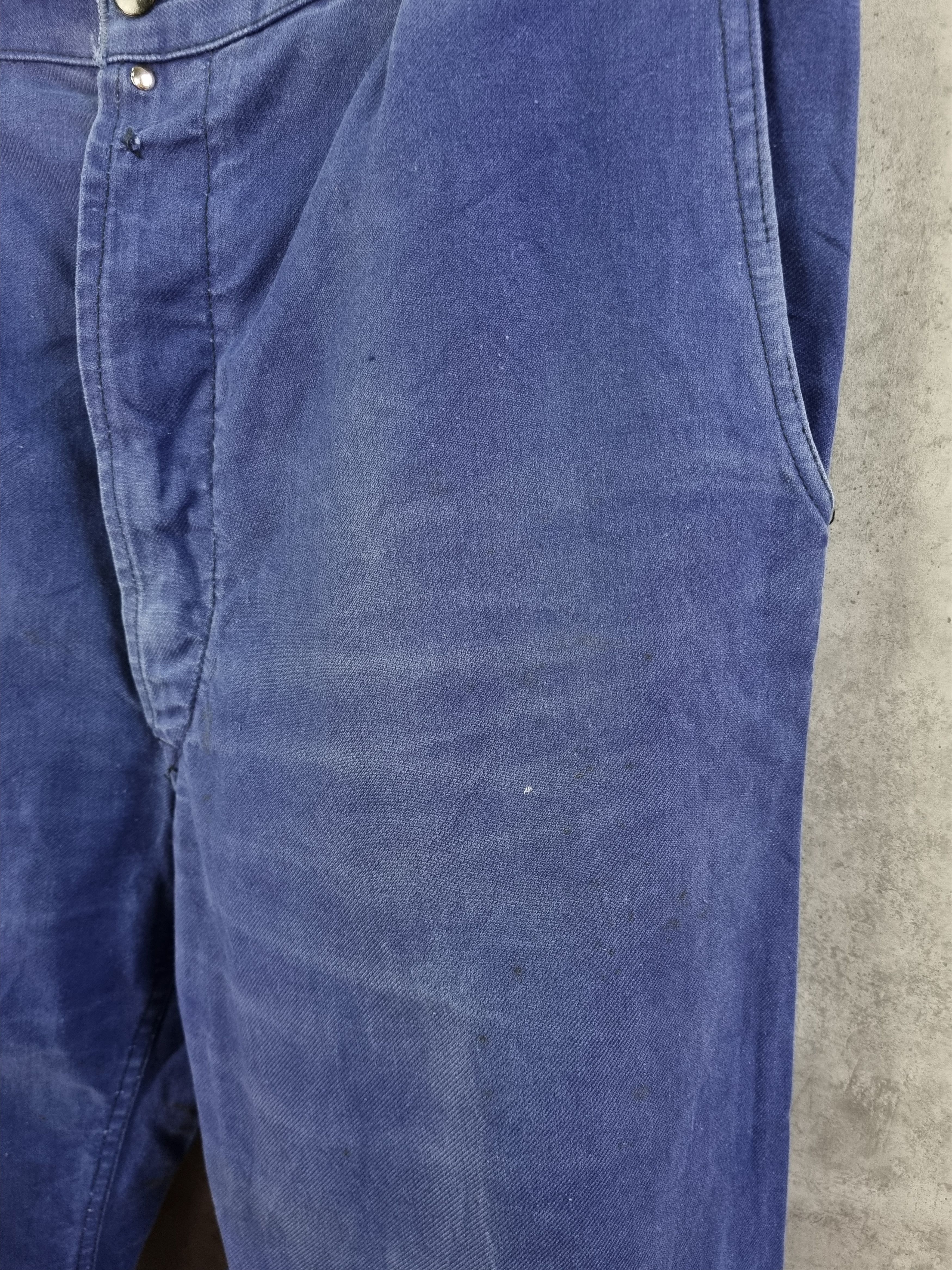 Le Laboureur × Vetra Le Vehement De Force Vintage Worker Faded Indigo Avant Garde Size US 32 / EU 48 - 11 Thumbnail