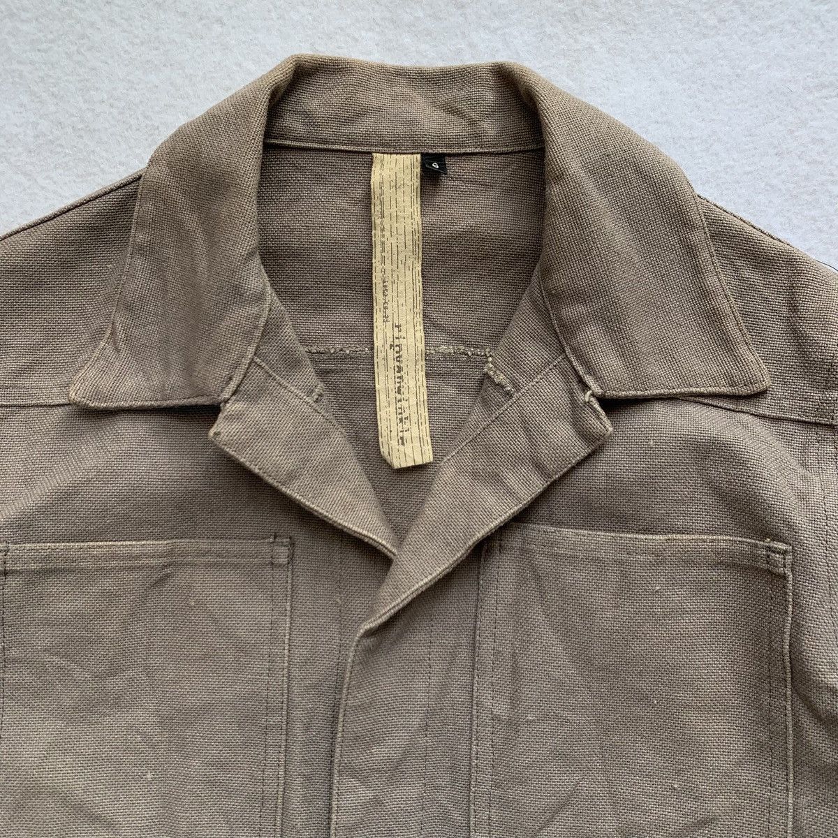 RIPVANWINKLE 1990s RIPVANWINKLE Canvas Hidden Button Jacket Size US S / EU 44-46 / 1 - 3 Thumbnail