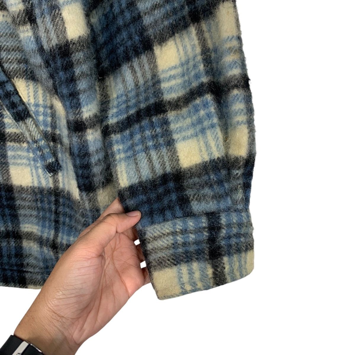 Van 90’s VAN JAC Workwear Blue Tartan Flannel Jacket #2303-C102 Size US L / EU 52-54 / 3 - 14 Thumbnail