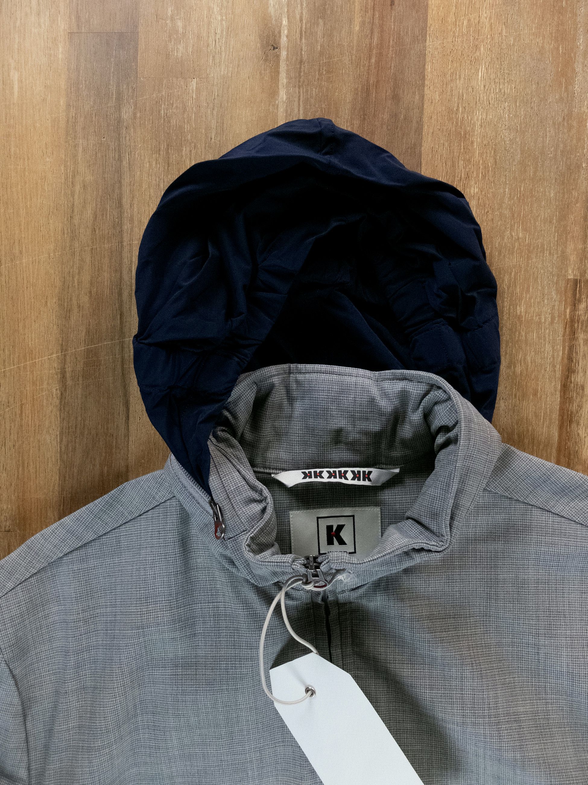 Other KIRED by Kiton Mario2 gray wool mini houndstooth jacket Size US L / EU 52-54 / 3 - 8 Thumbnail