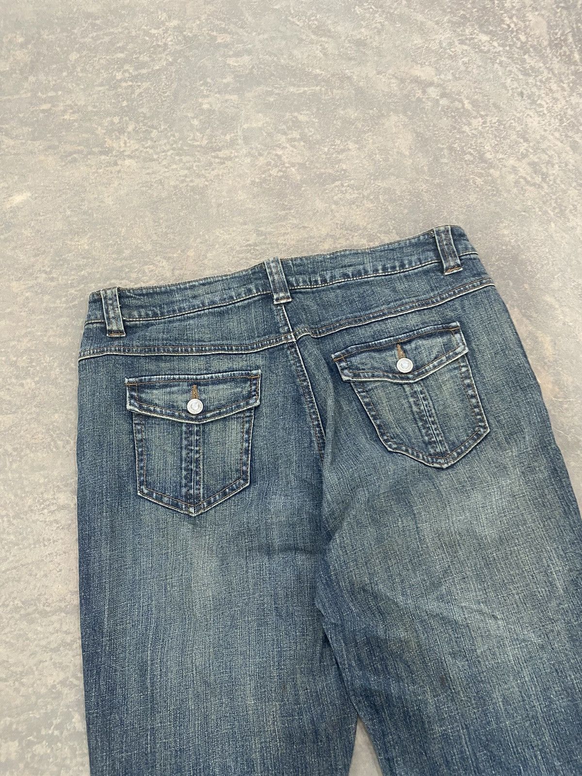 Hysteric Glamour VINTAGE JAPAN BRAND FLARE JEANS WASH LGB PUNK PANTS Size US 35 - 10 Thumbnail