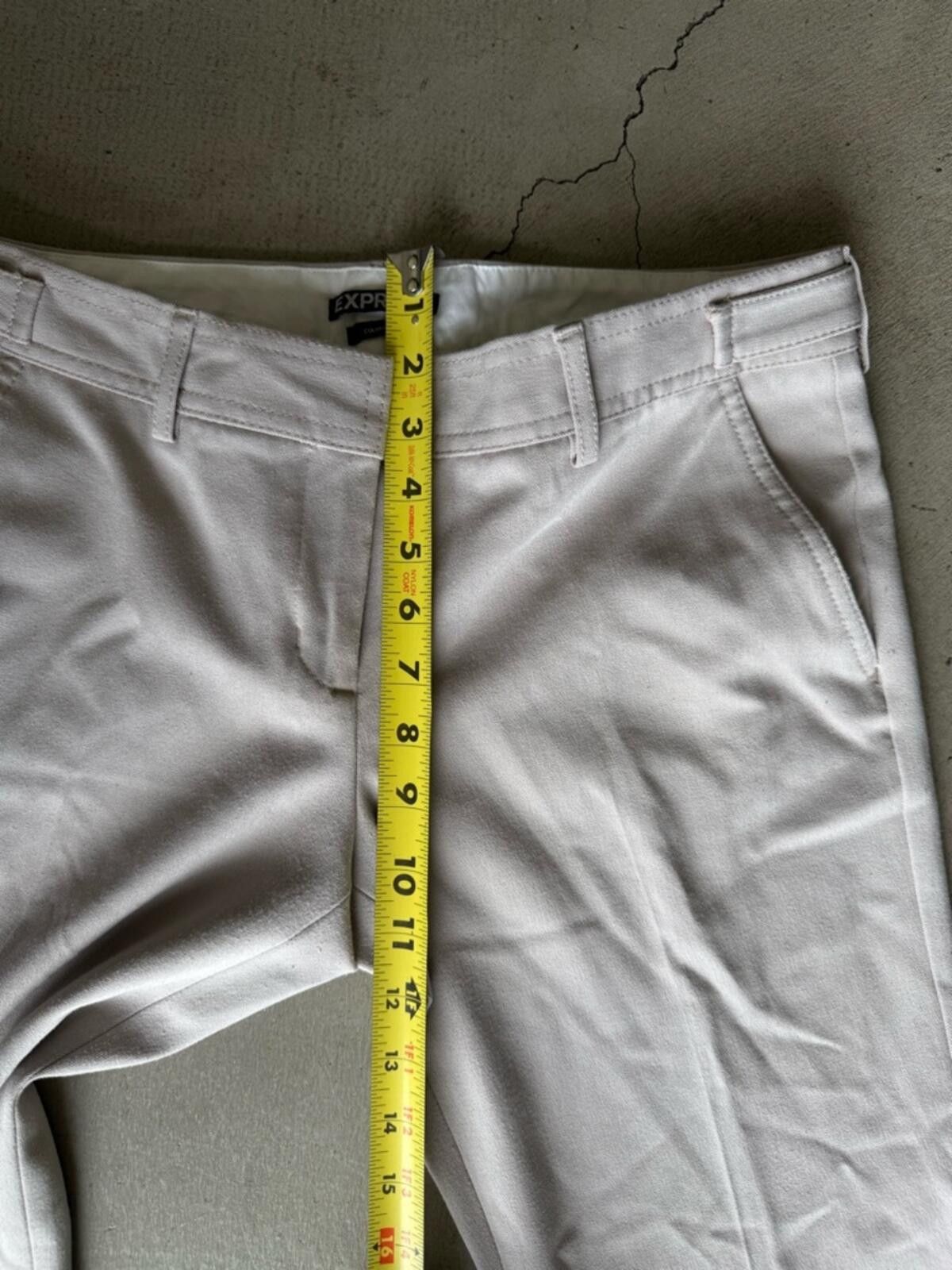 Express Express / Columnist Dress Pants / Light Khaki Size 28" / US 6 / IT 42 - 3 Thumbnail