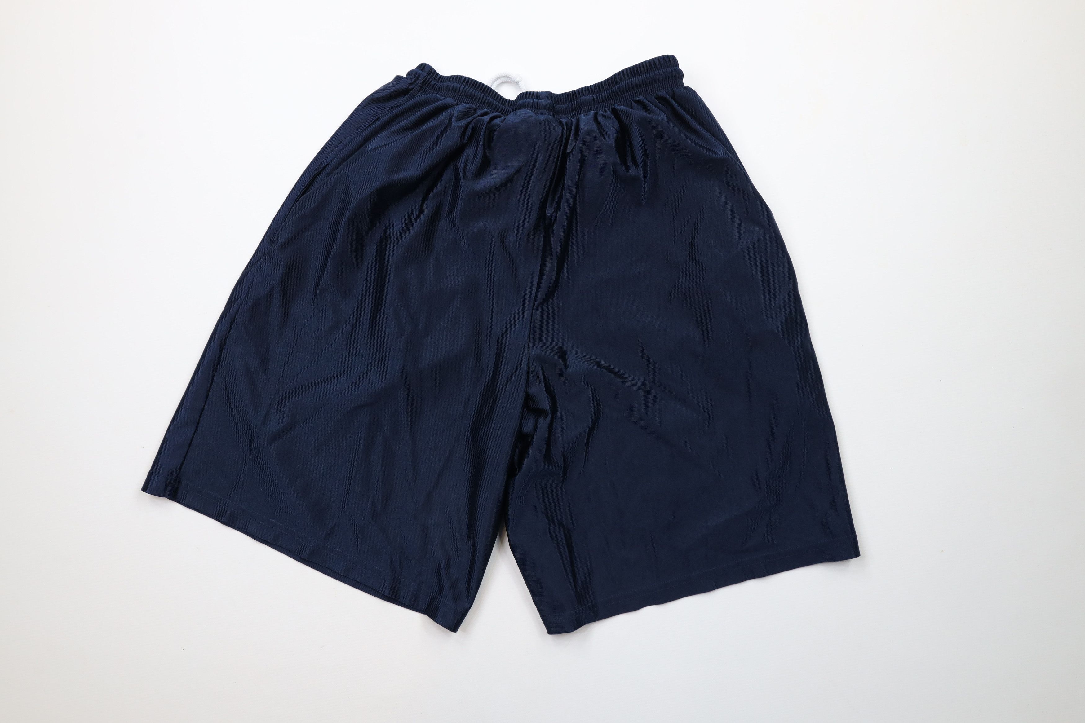 Nike × Vintage Vintage Nike Scott Mini Swoosh Above Knee Silky Shorts Blue Size US 34 / EU 50 - 11 Thumbnail