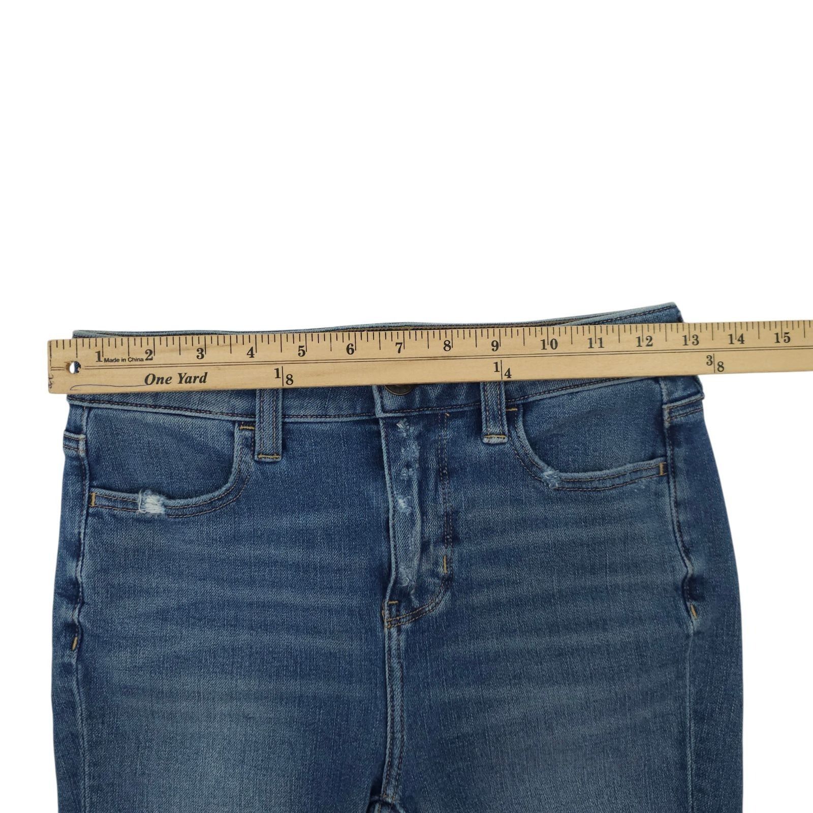 American Eagle Outfitters American Eagle Dream Jean 0 XShort Mid Rise Jegging Blue Size 25" / US 0 / IT 36 - 3 Thumbnail