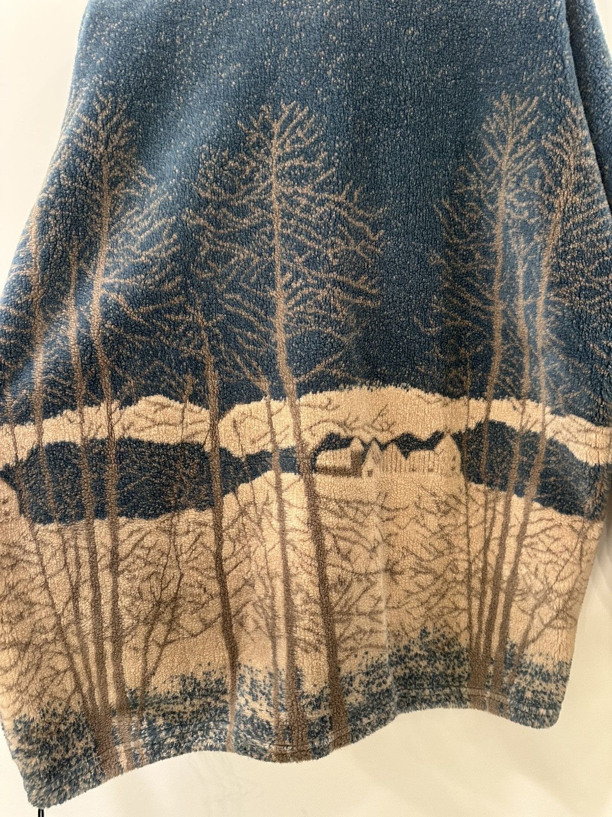 Vintage Vintage Fleece 90s George Vine Landscape AOP Size Large Size US L / EU 52-54 / 3 - 9 Thumbnail