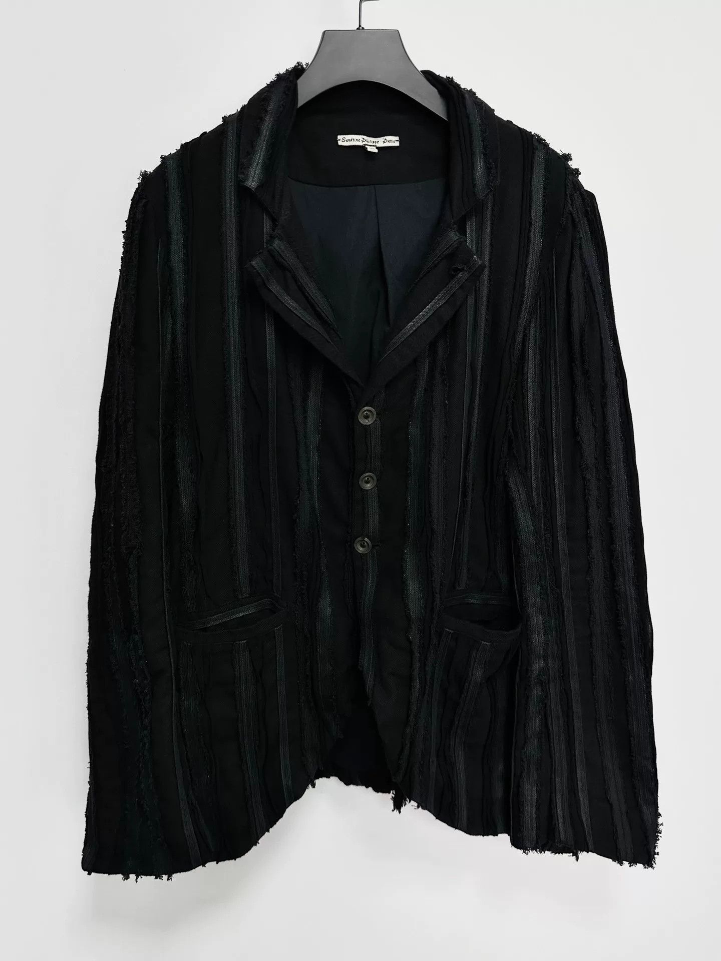 Sandrine Philippe Distressed Black Jacket