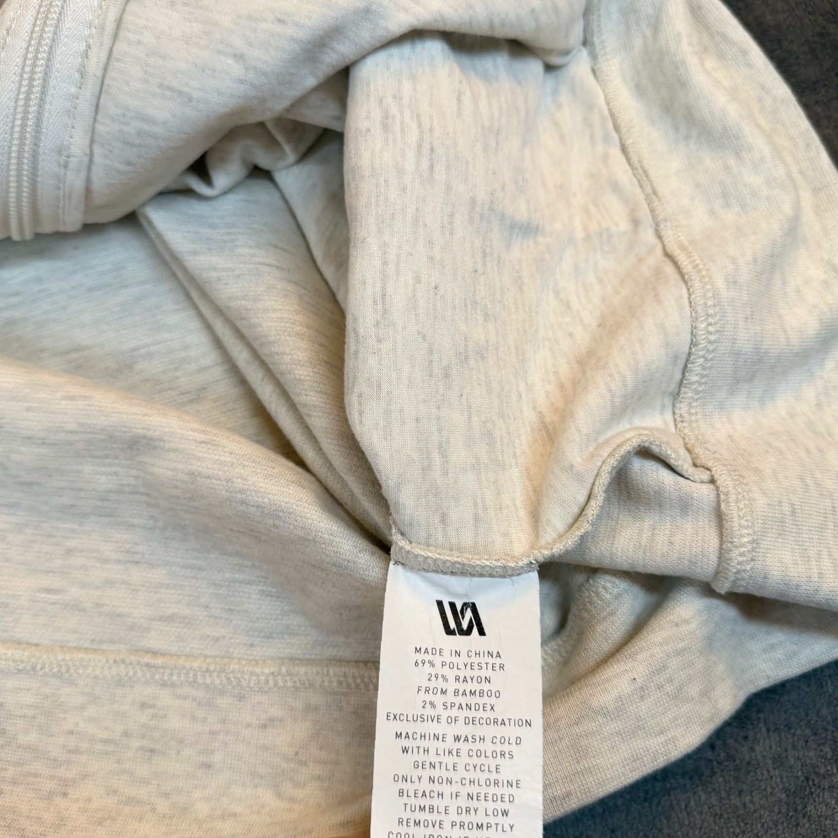 Vintage VRS T Heathered Light Grey Full Zip Hoodie Lightweight Comfort Mens XXL 2XL Size US XXL / EU 58 / 5 - 5 Thumbnail