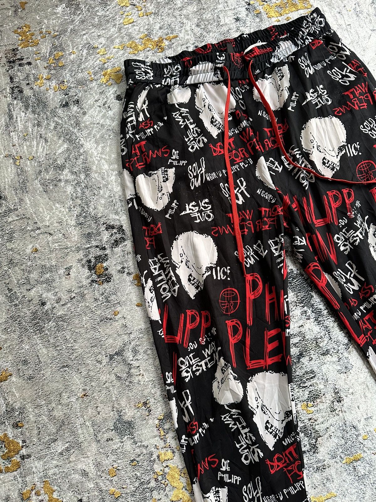 14th Addiction CRAZY FASHION SKULL LIKE MADPUNKS PANTS IF6WAS9 PUNK STYLE Size US 33 - 3 Thumbnail