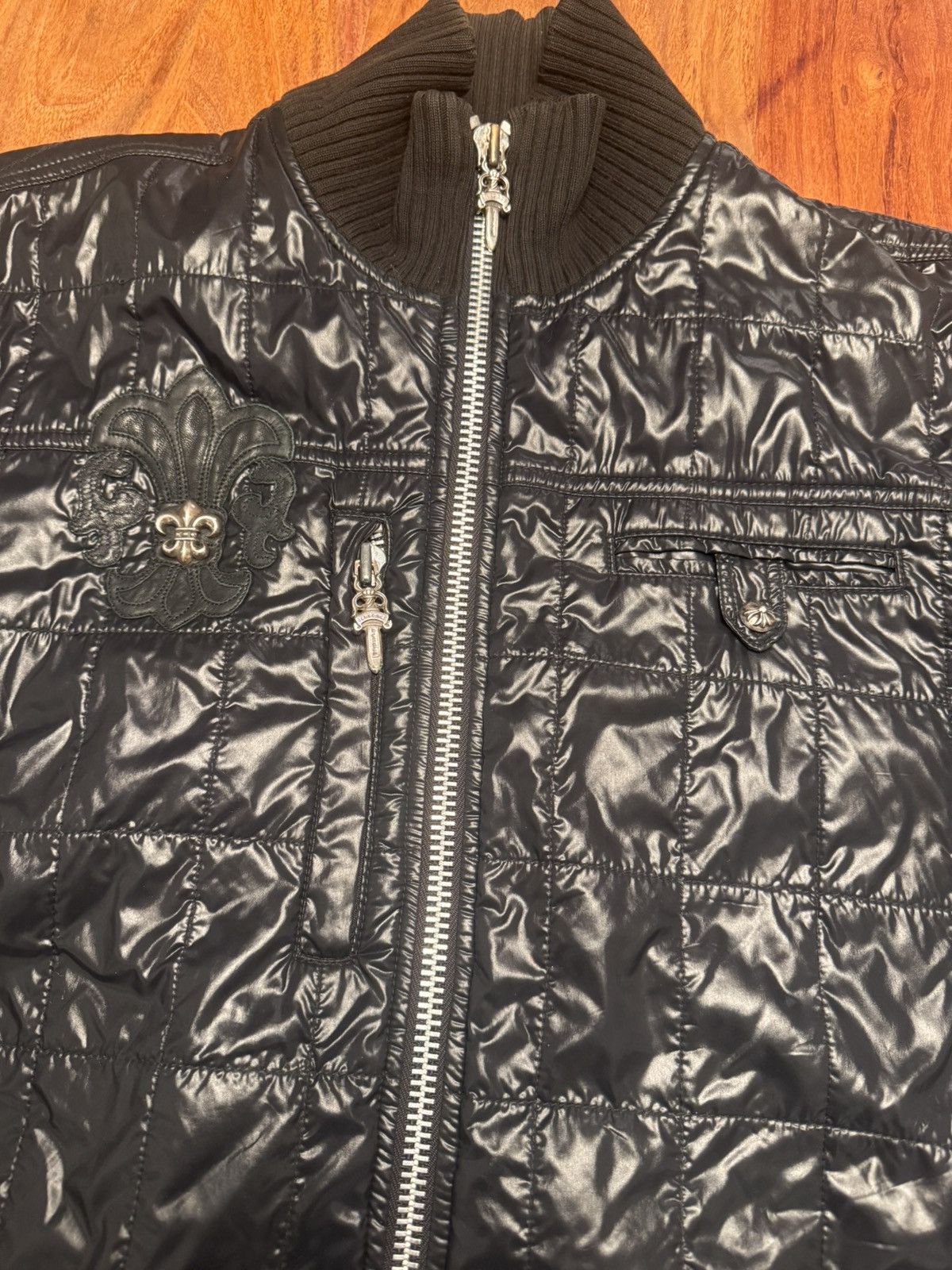 Chrome Hearts chrome hearts fleur bomber jacket Size US XL / EU 56 / 4 - 8 Thumbnail
