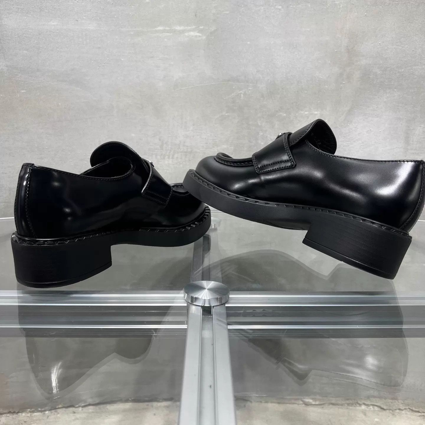 Prada Prada Black Triangle Logo Loafer 36 Size US 5.5 / IT 35.5 - 5 Thumbnail