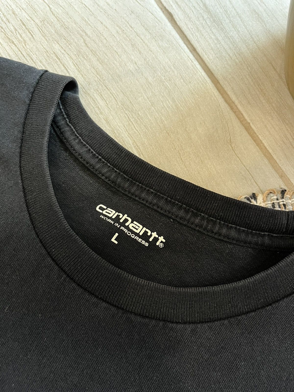 Carhartt × Vintage Carhartt t-shirt faded black minimalistic logo Size US L / EU 52-54 / 3 - 11 Thumbnail