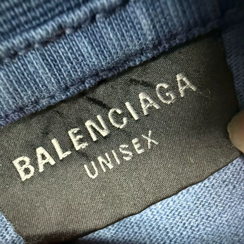 Balenciaga Balenciaga Paris Tower MOON Blue Oversize Short Sleeve Size US L / EU 52-54 / 3 - 3 Thumbnail